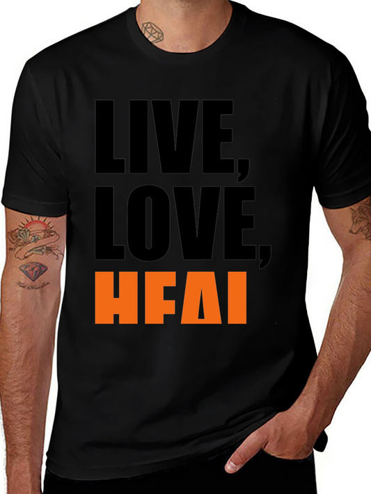 Live Love HFAI Black Graphic Tee