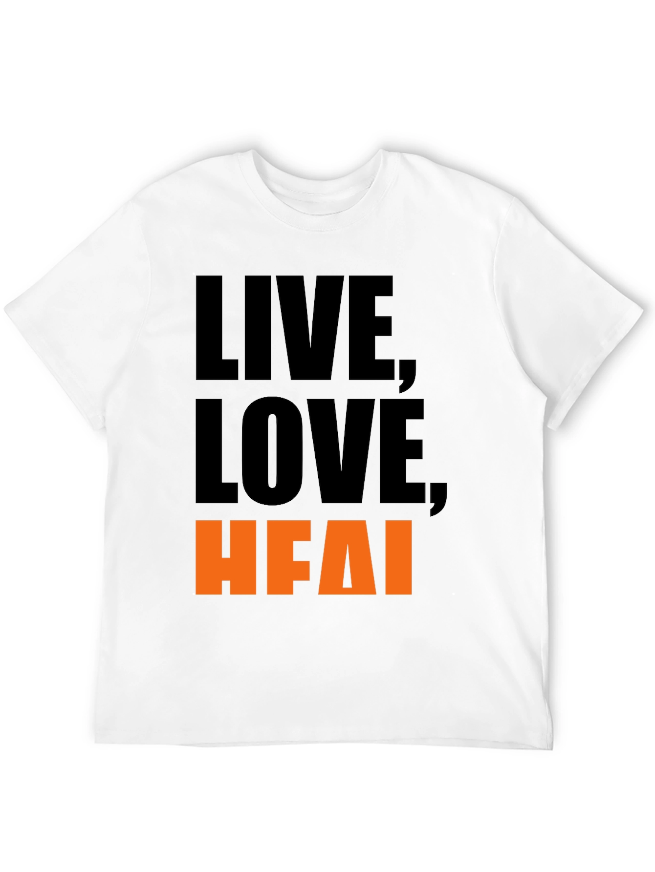 Live Love HFAI Black Graphic Tee