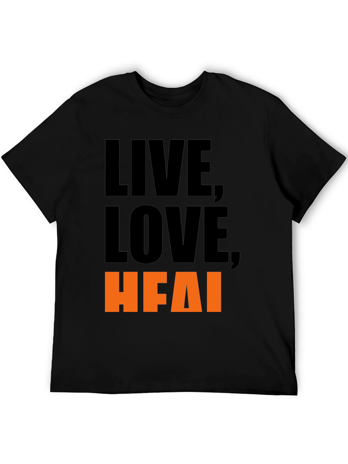Live Love HFAI Black Graphic Tee