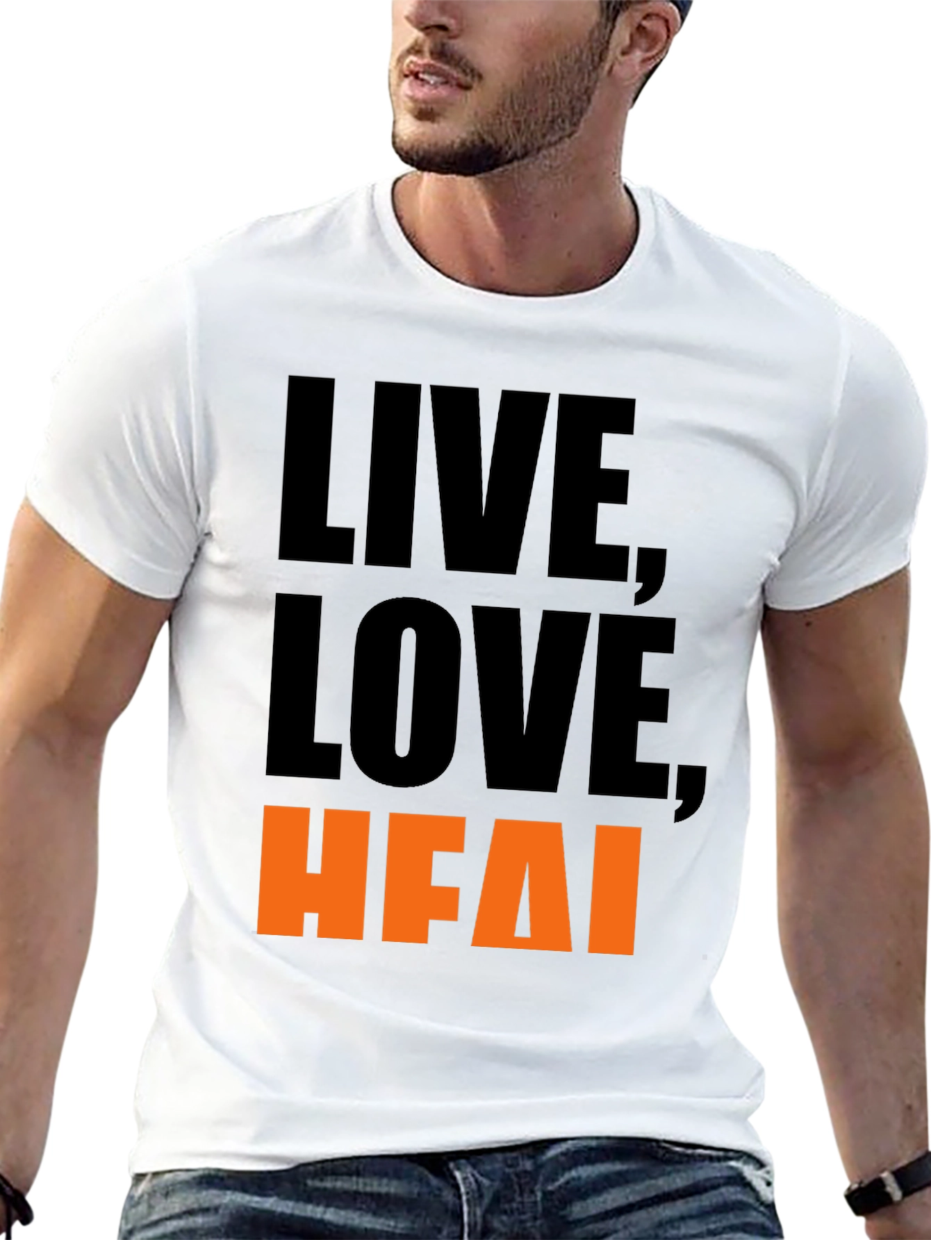 Live Love HFAI Black Graphic Tee
