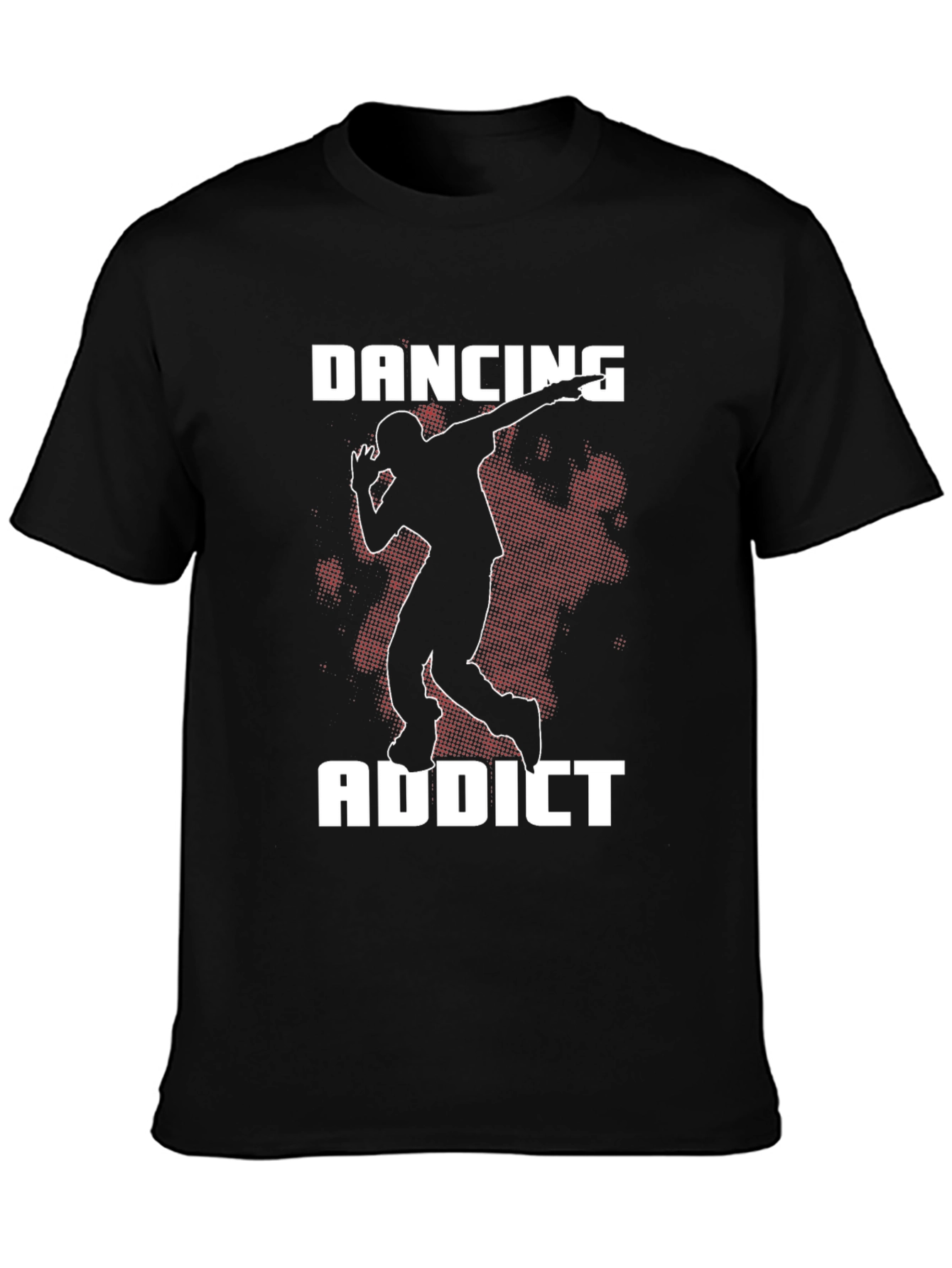 Dancing Addict Graphic Tee - Black Cotton Shirt