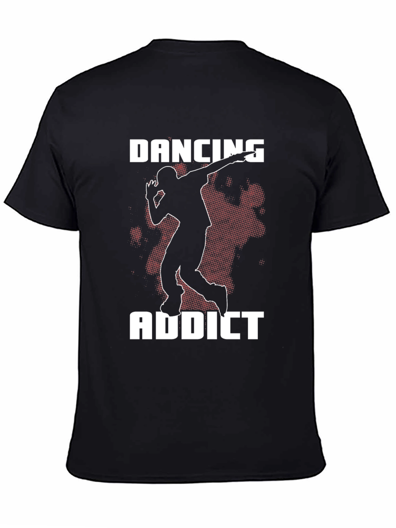 Dancing Addict Graphic Tee - Black Cotton Shirt