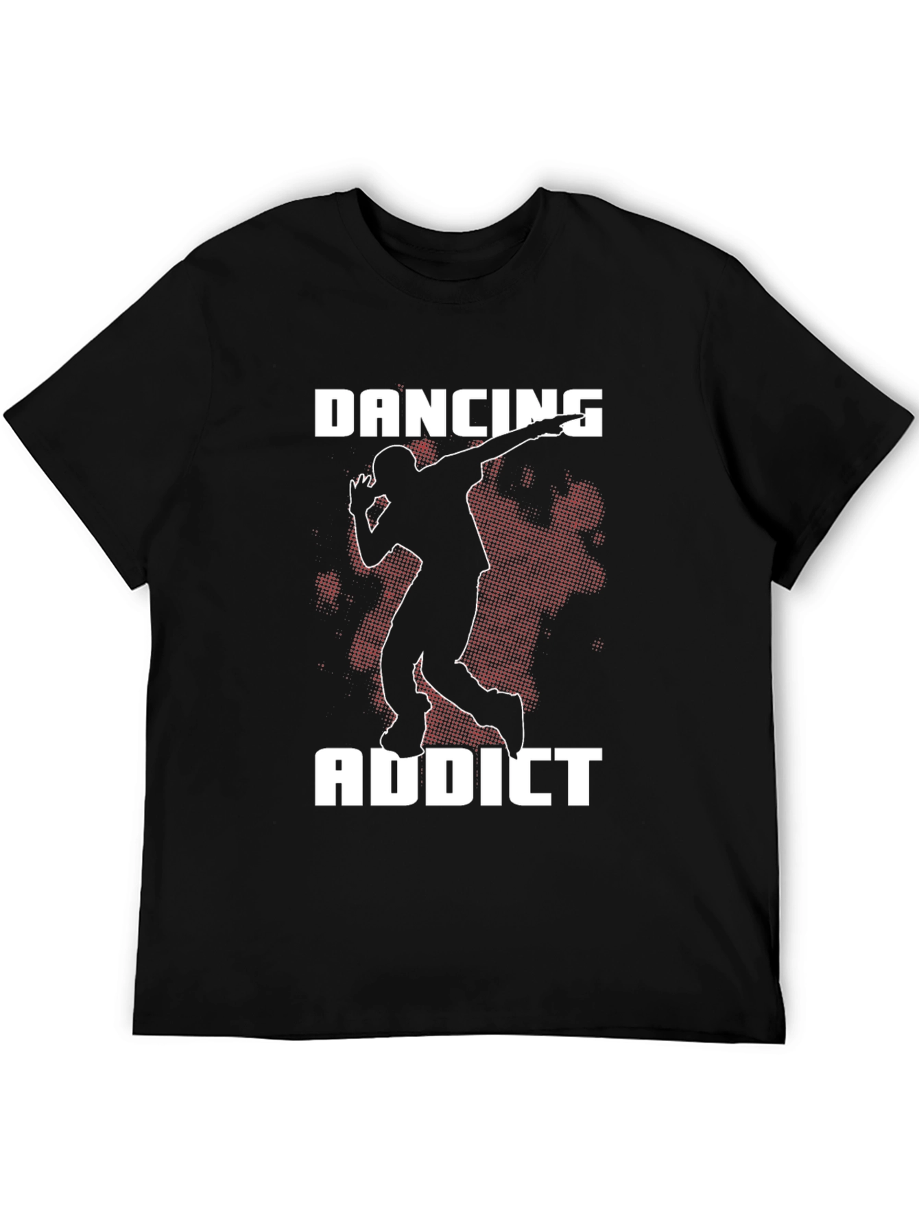 Dancing Addict Graphic Tee - Black Cotton Shirt