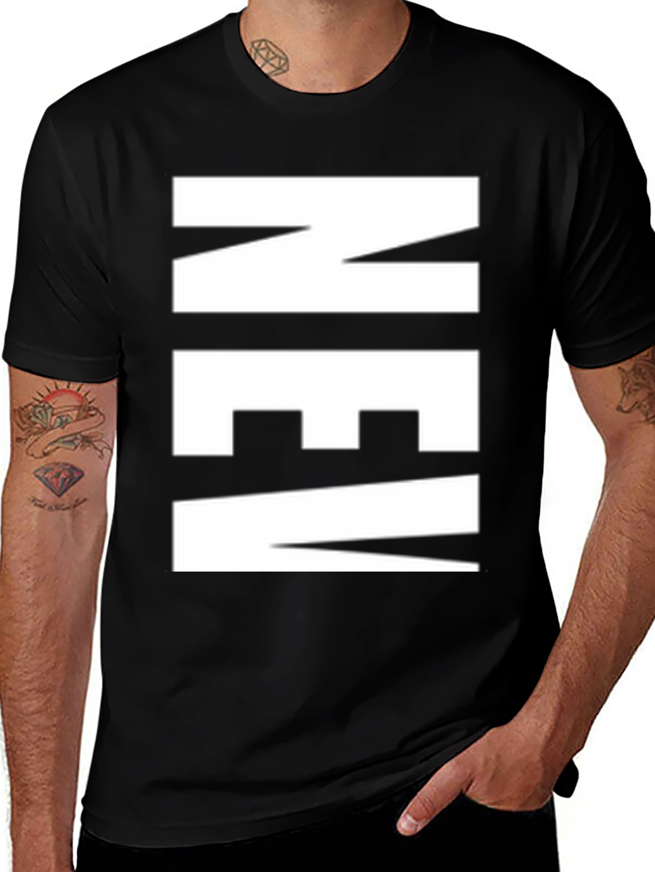 Bold NEV Graphic Tee - Black