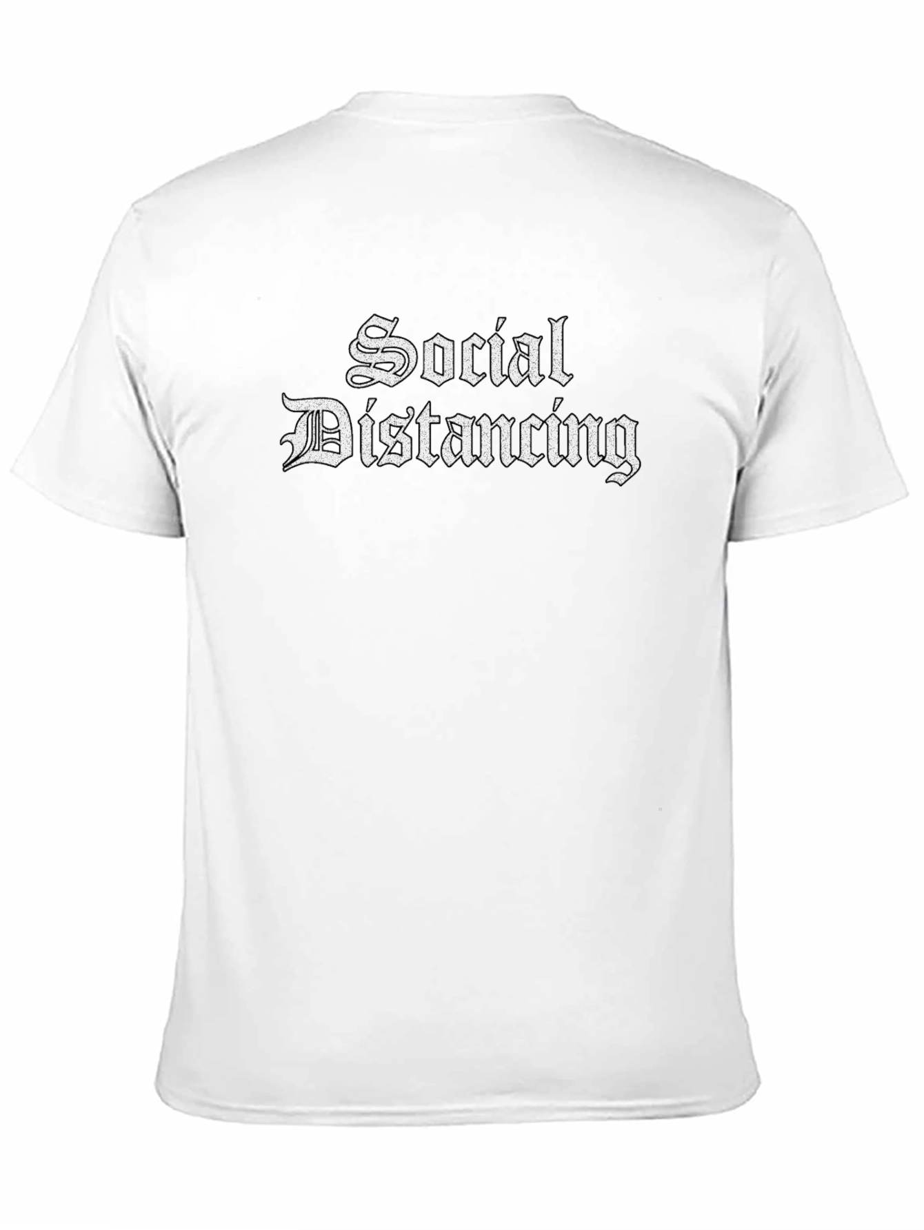 Social Distancing Black T-Shirt