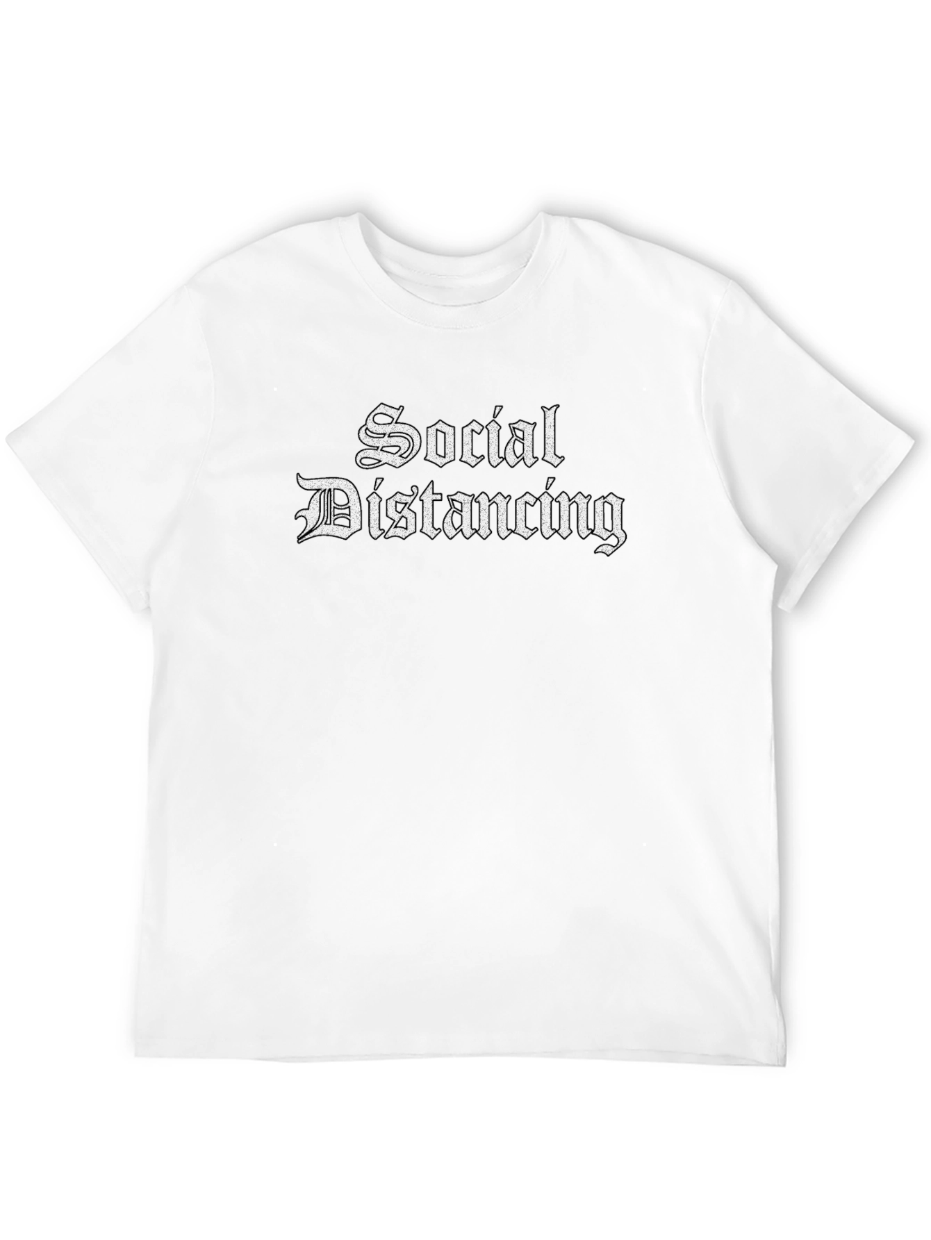 Social Distancing Black T-Shirt