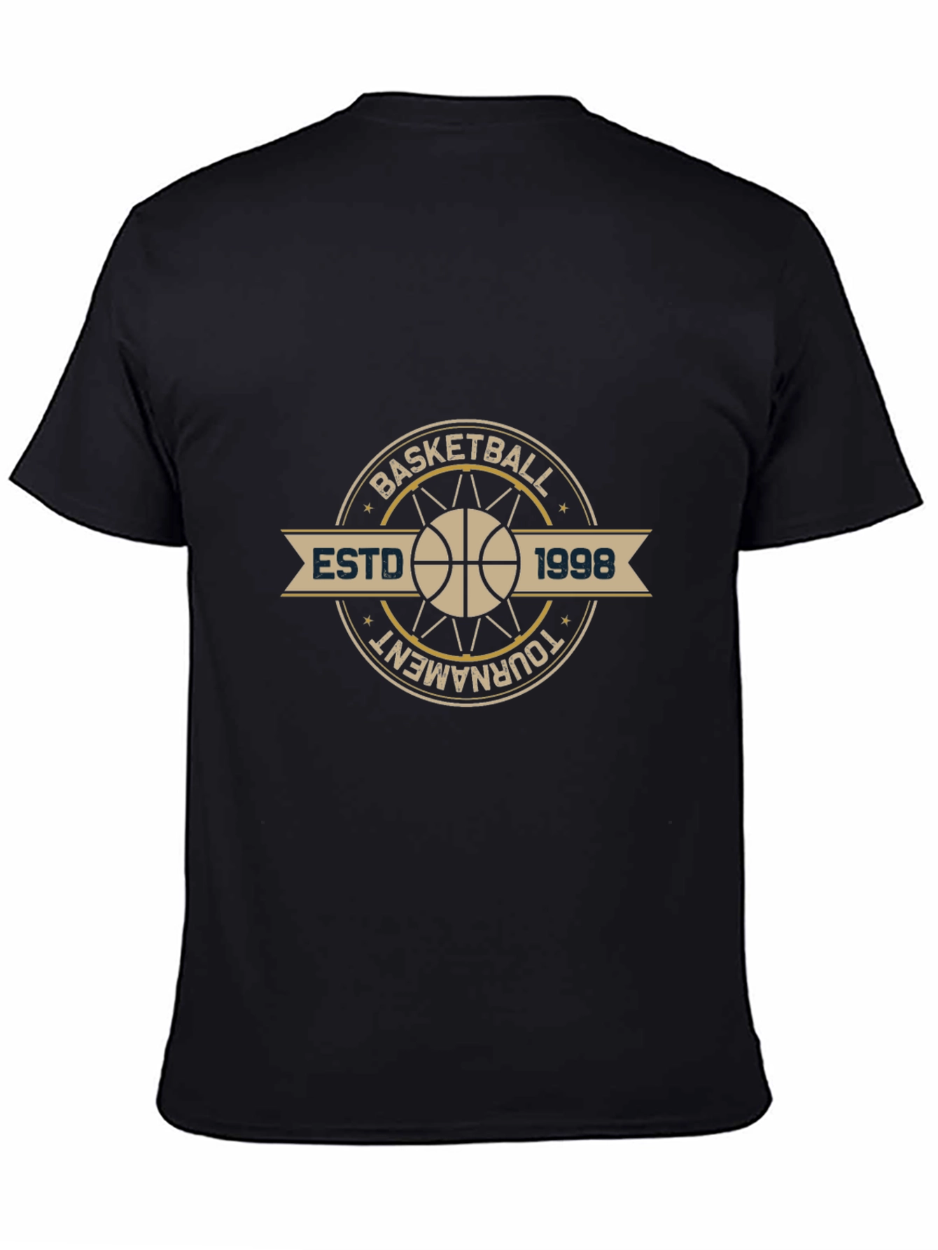 Basketball Tournament ESTD 1998 Black T-Shirt