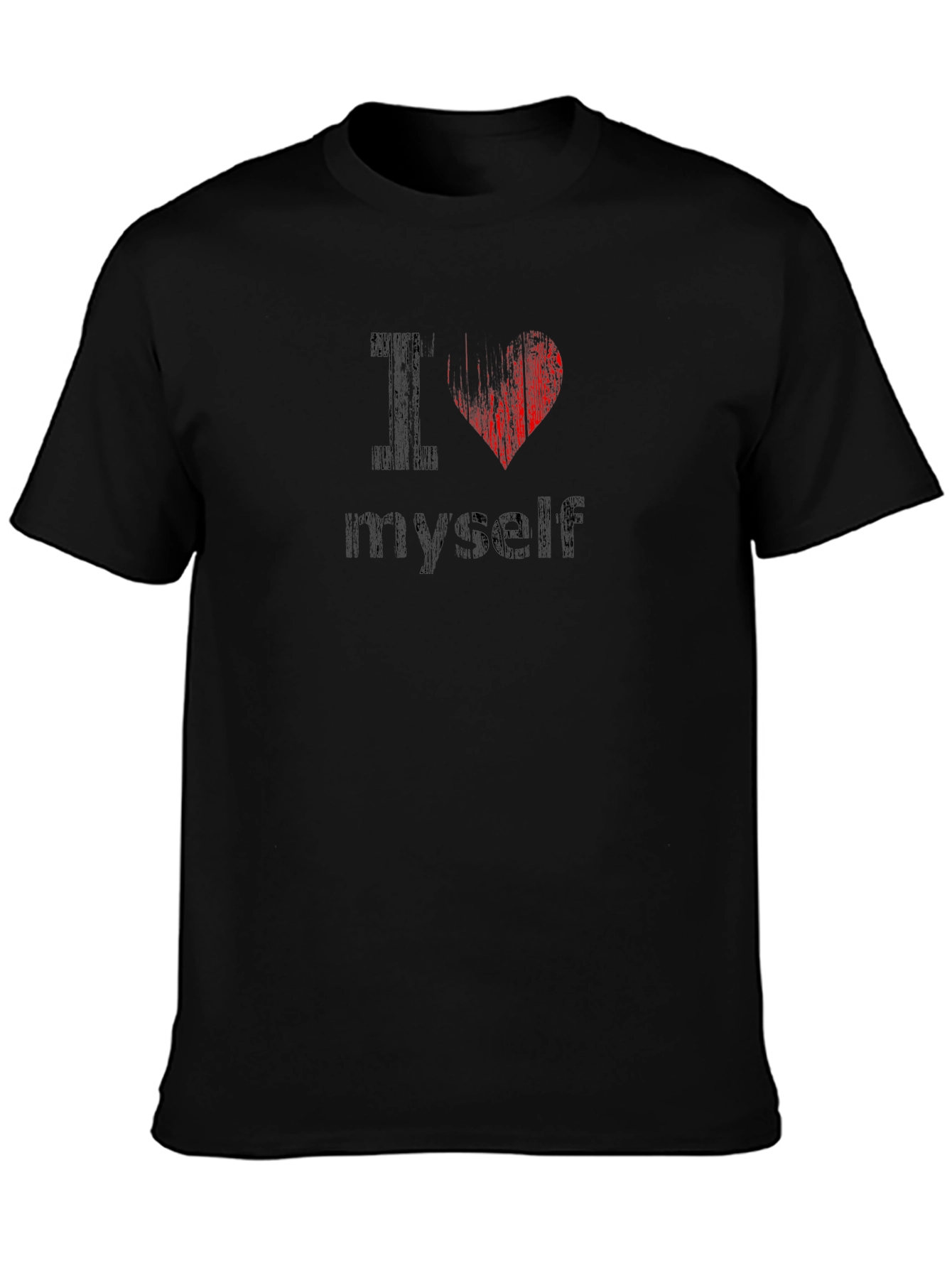 I Heart Myself Black Graphic Tee