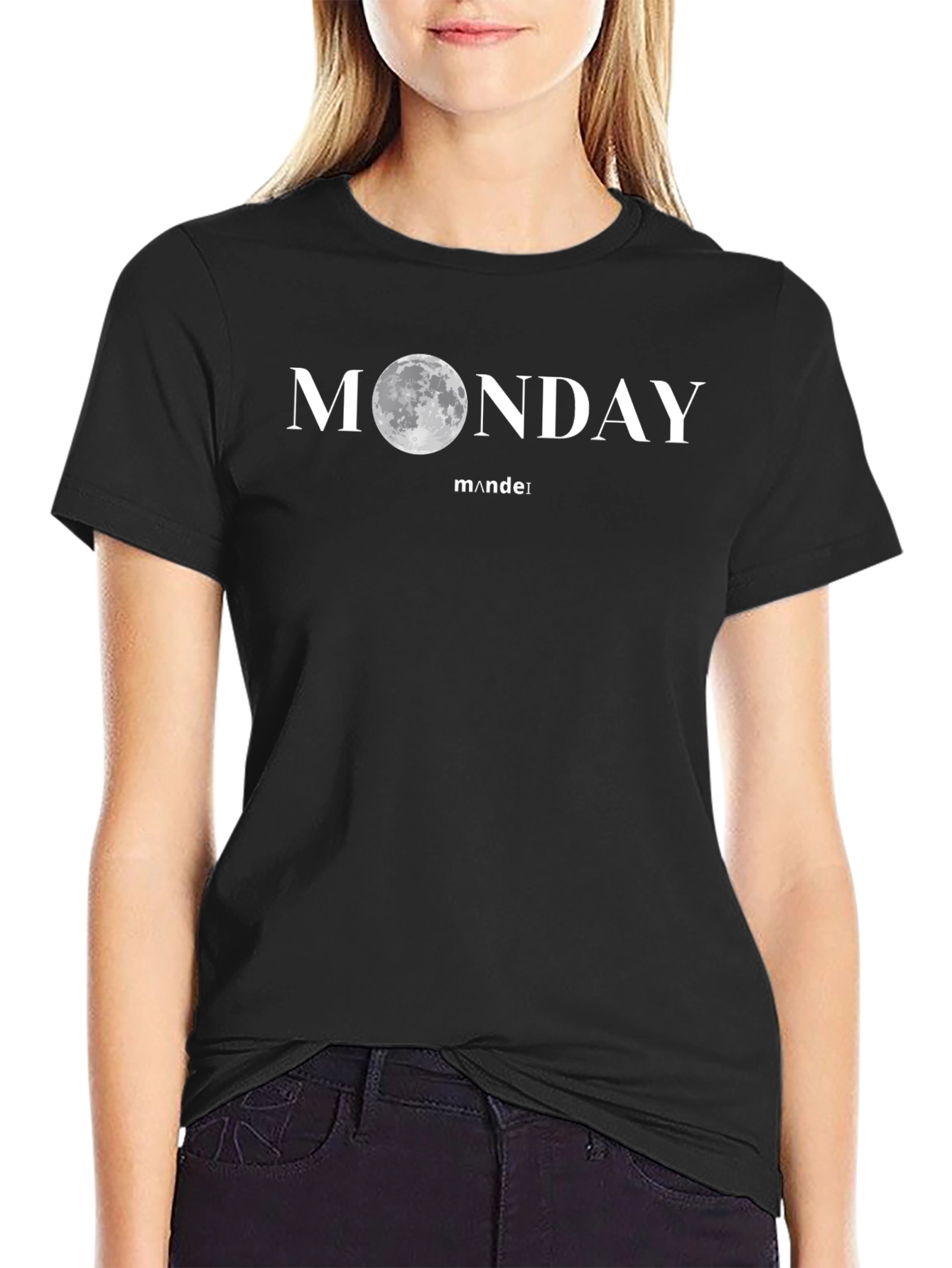 Monday Moon Graphic T-Shirt - Cool Casual Tee