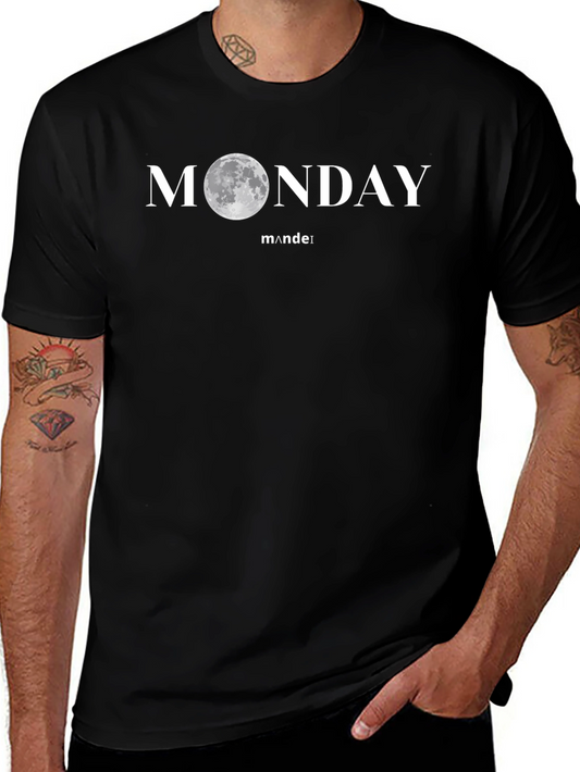 Monday Moon Graphic T-Shirt - Cool Casual Tee