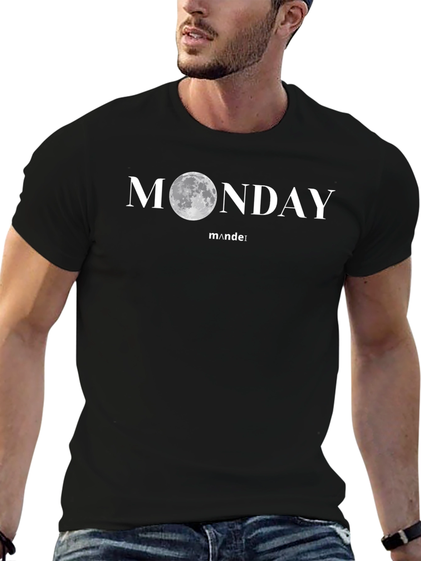 Monday Moon Graphic T-Shirt - Cool Casual Tee