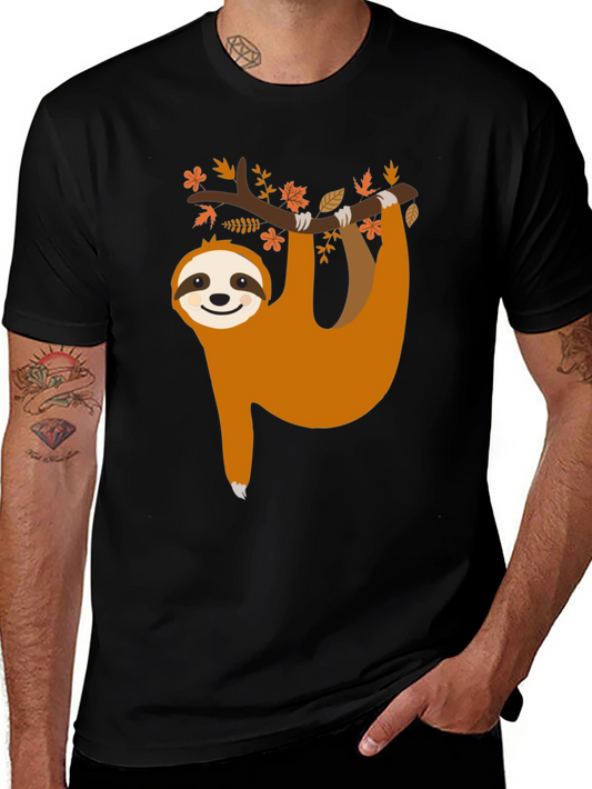 Cute Sloth Hanging from Tree T-Shirt - Unisex