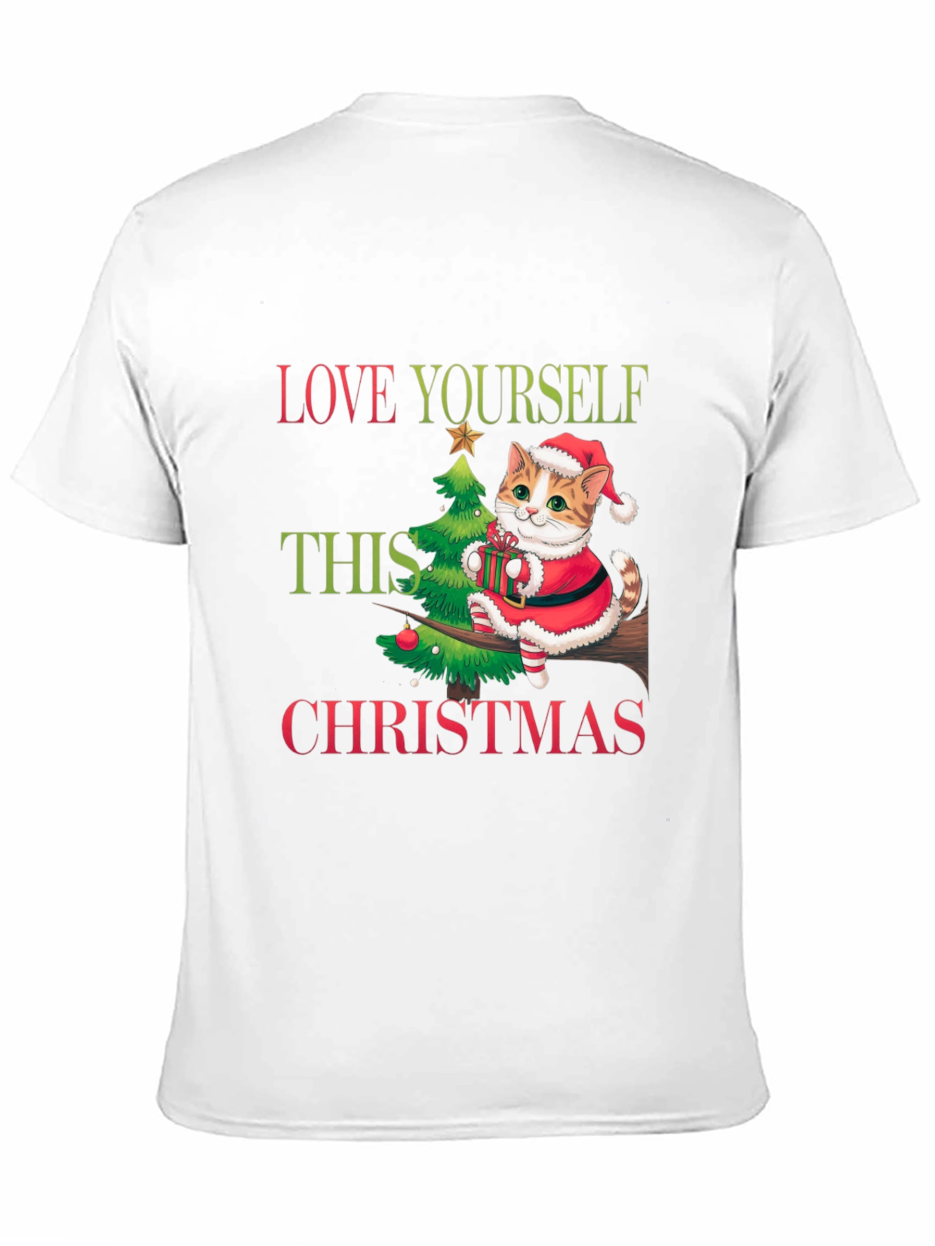 Love Yourself This Christmas Cat T-Shirt