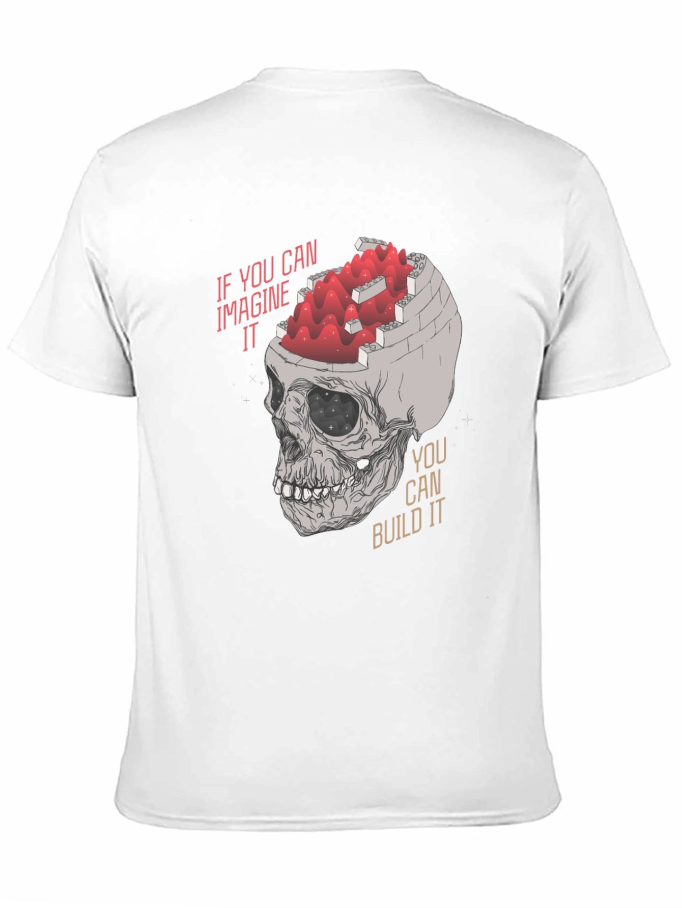 Imaginative Skull Graphic T-Shirt