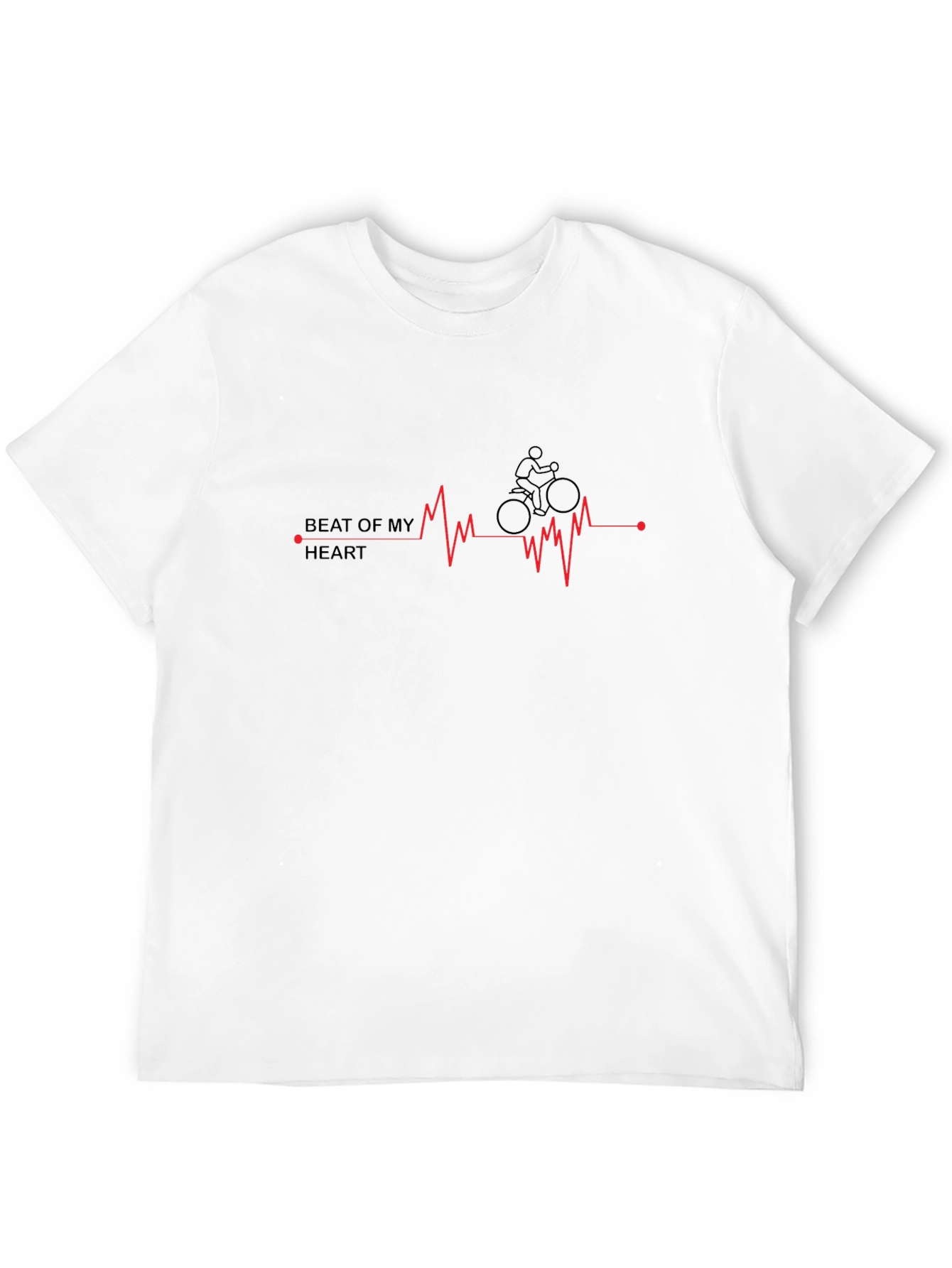 Beat of My Heart Cycling Graphic Tee - Black
