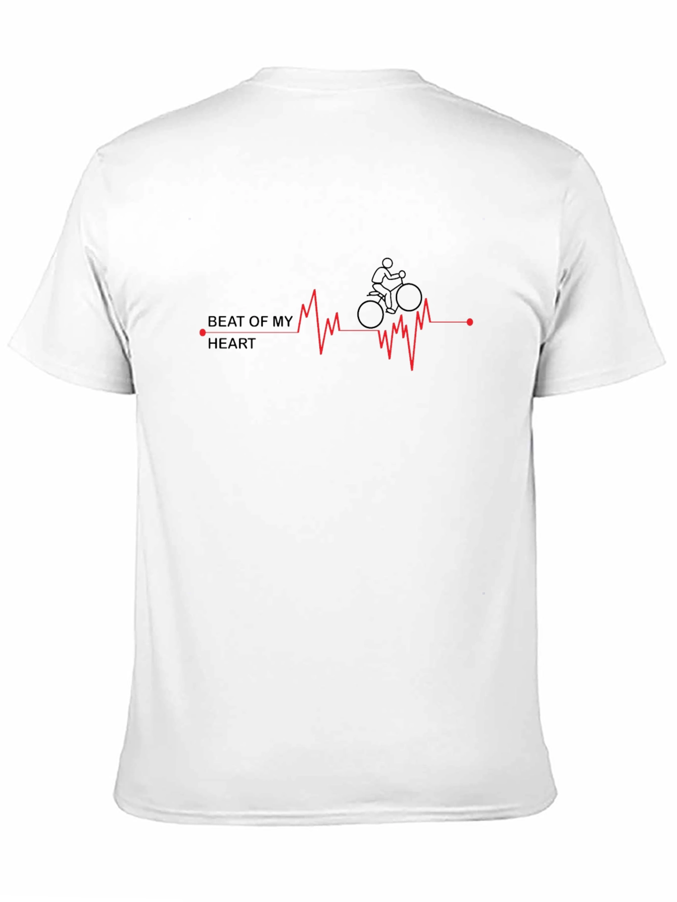 Beat of My Heart Cycling Graphic Tee - Black