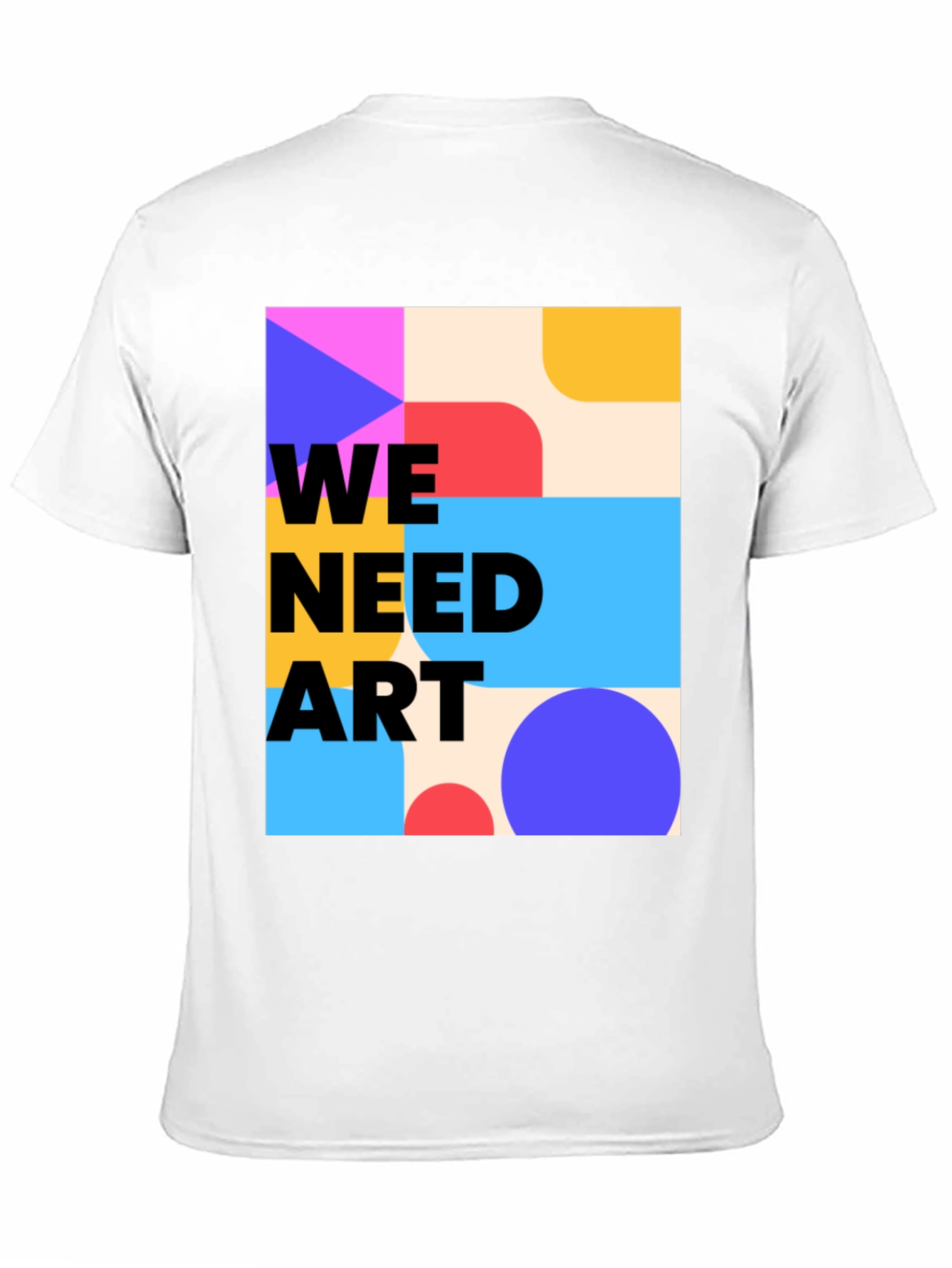 We Need Art Graphic Tee - Modern Abstract Design