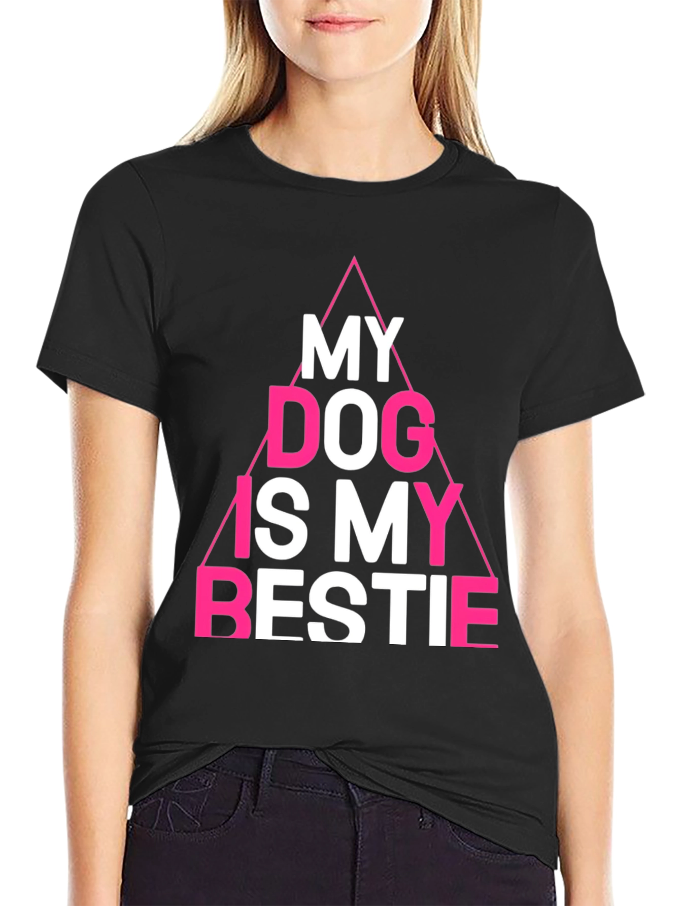 My Dog is My Bestie Tee - Black