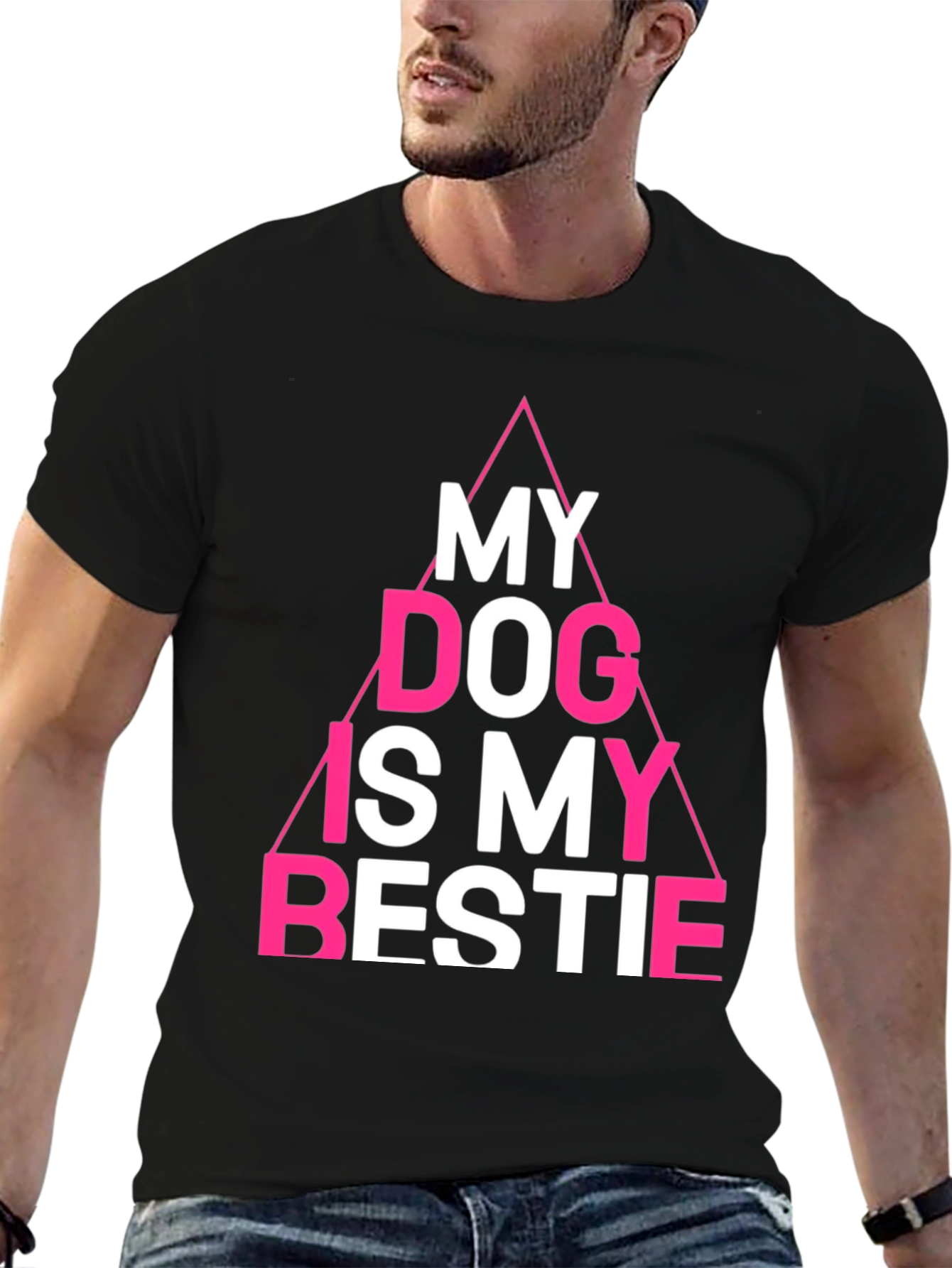 My Dog is My Bestie Tee - Black