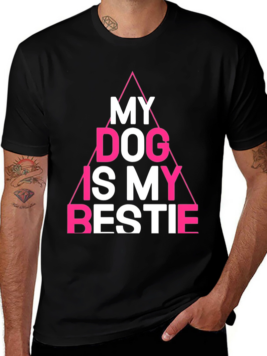 My Dog is My Bestie Tee - Black