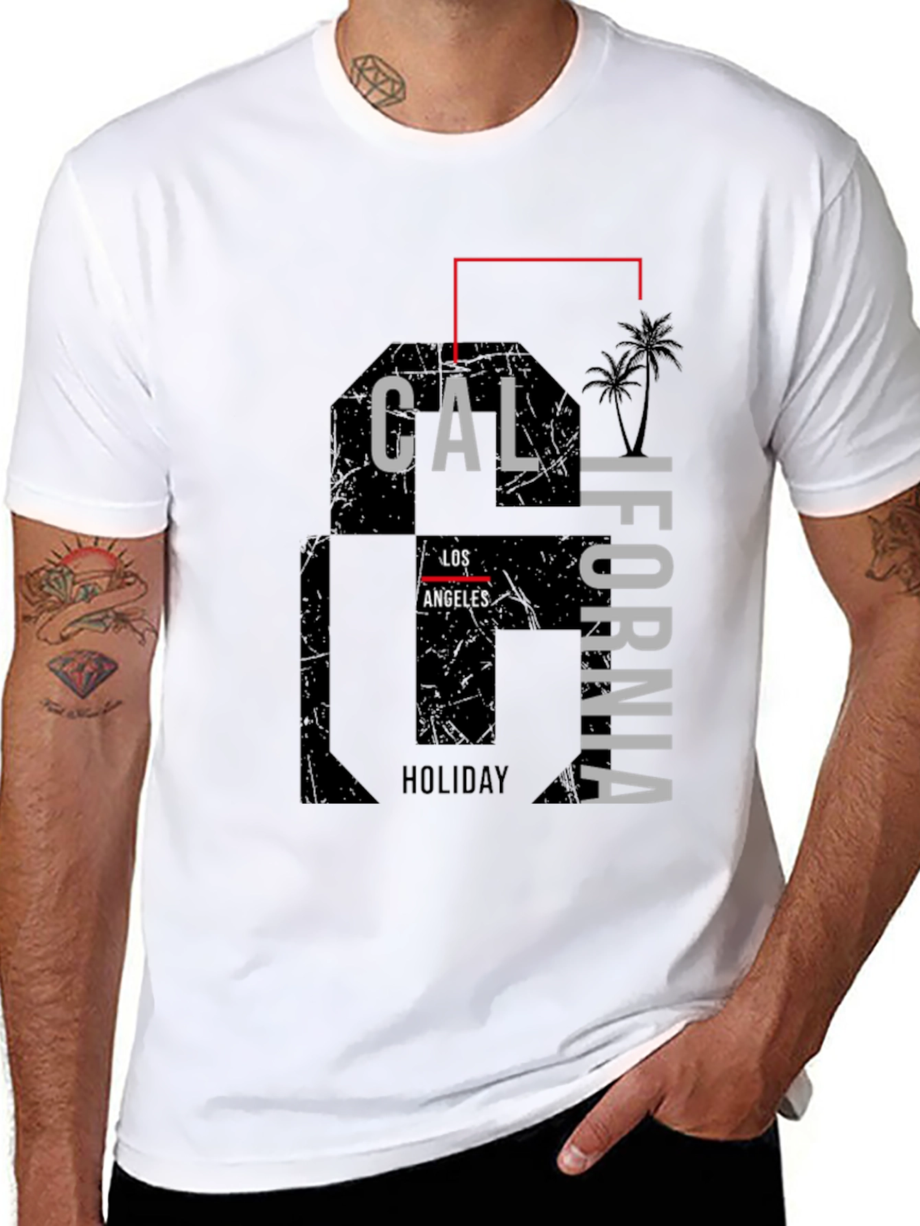 California Los Angeles Holiday Graphic T-Shirt
