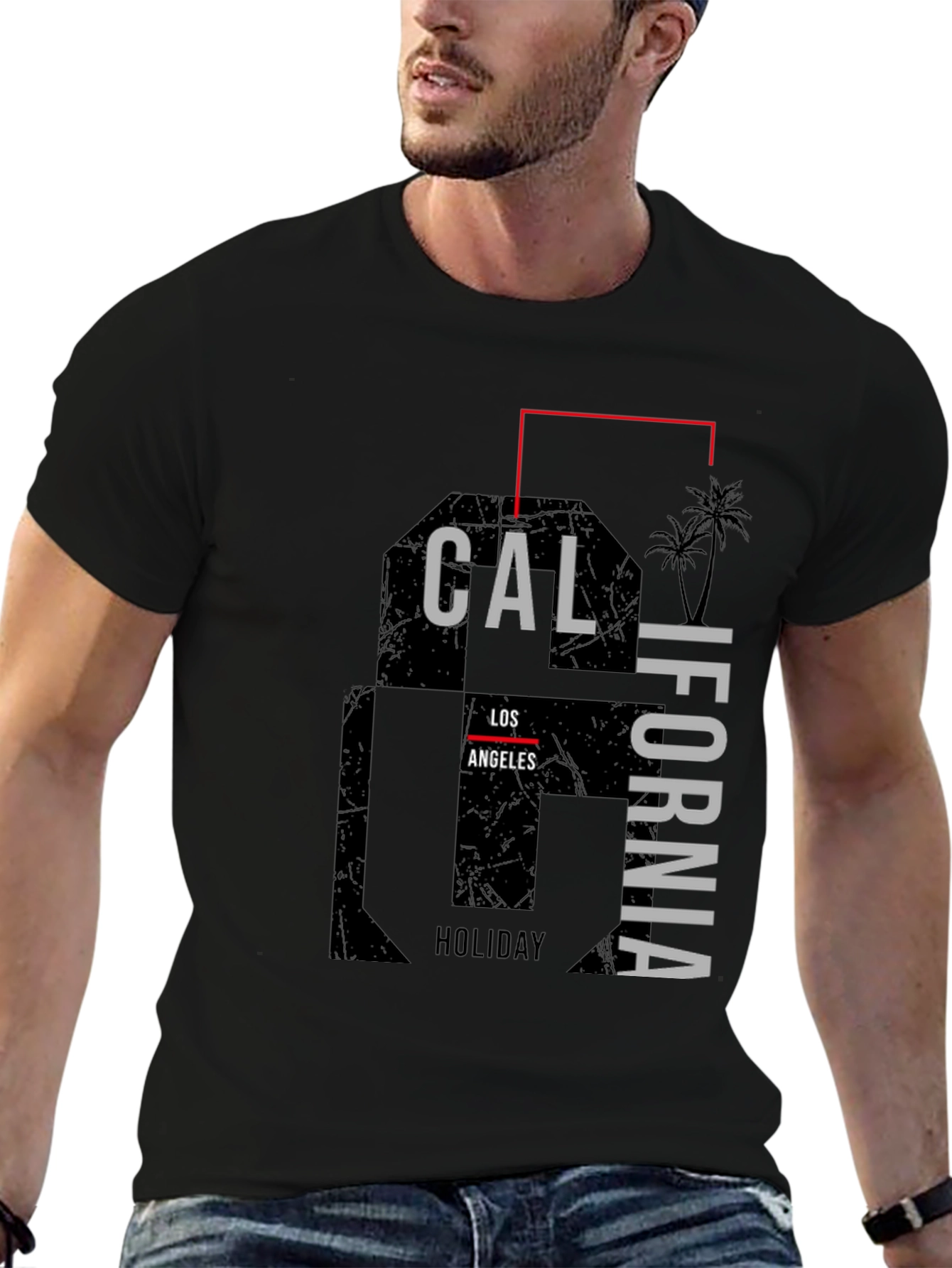 California Los Angeles Holiday Graphic T-Shirt