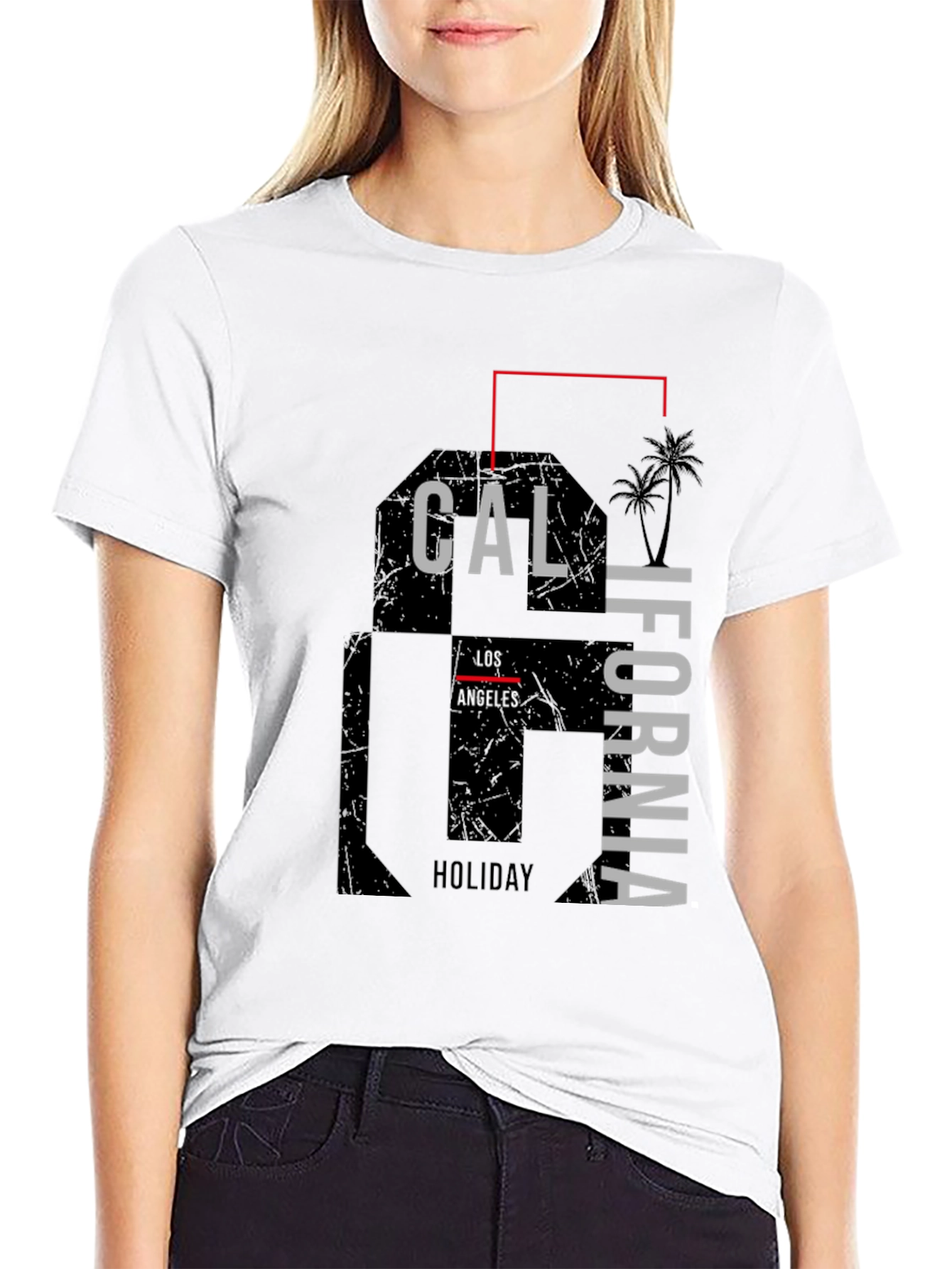California Los Angeles Holiday Graphic T-Shirt