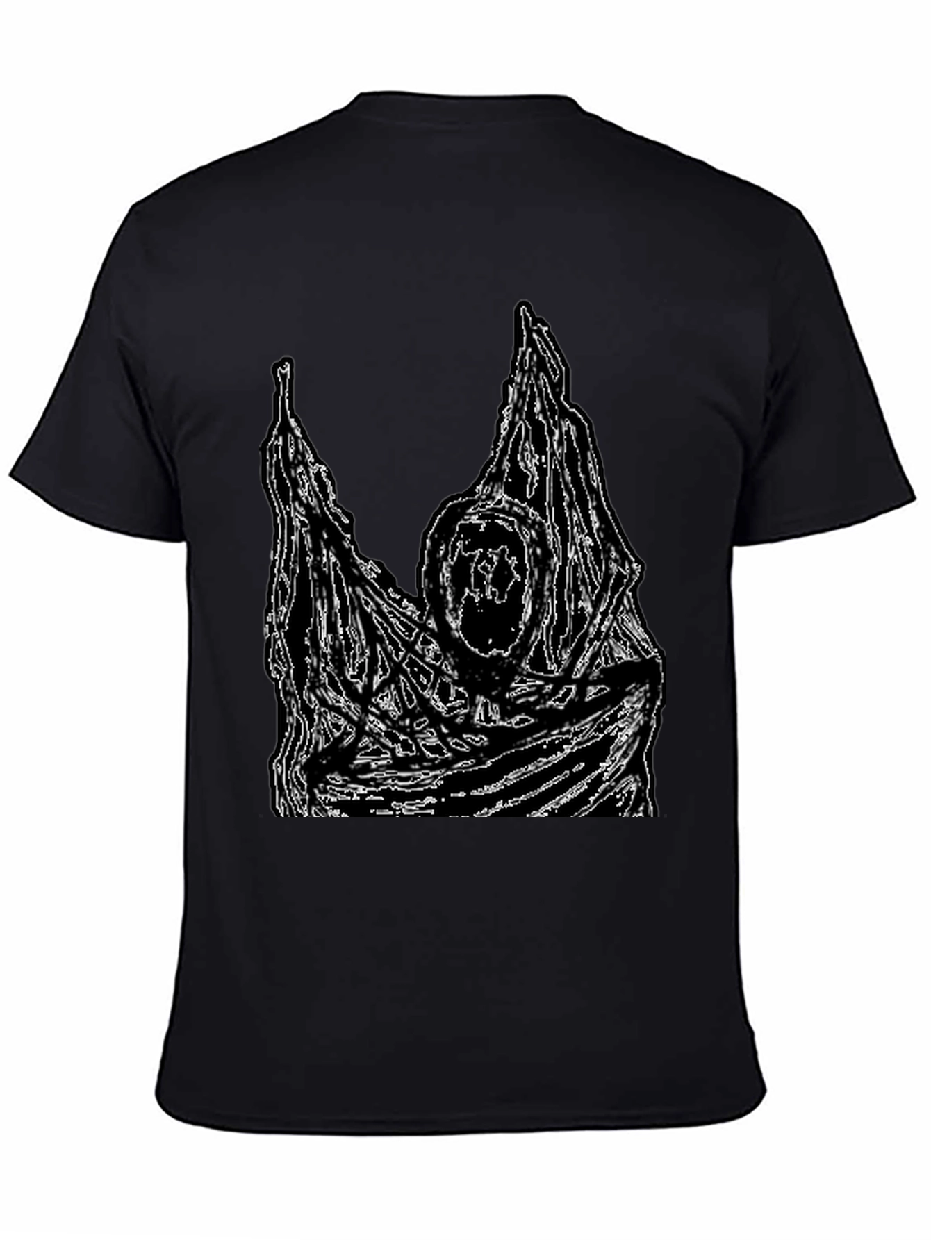 Grim Reaper Graphic Tee - Black Cotton T-Shirt