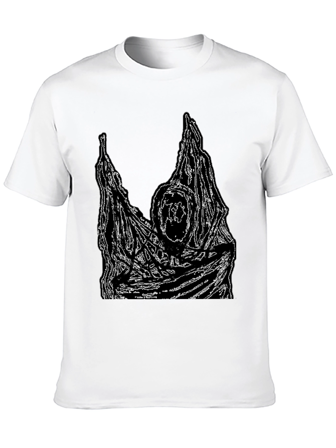 Grim Reaper Graphic Tee - Black Cotton T-Shirt