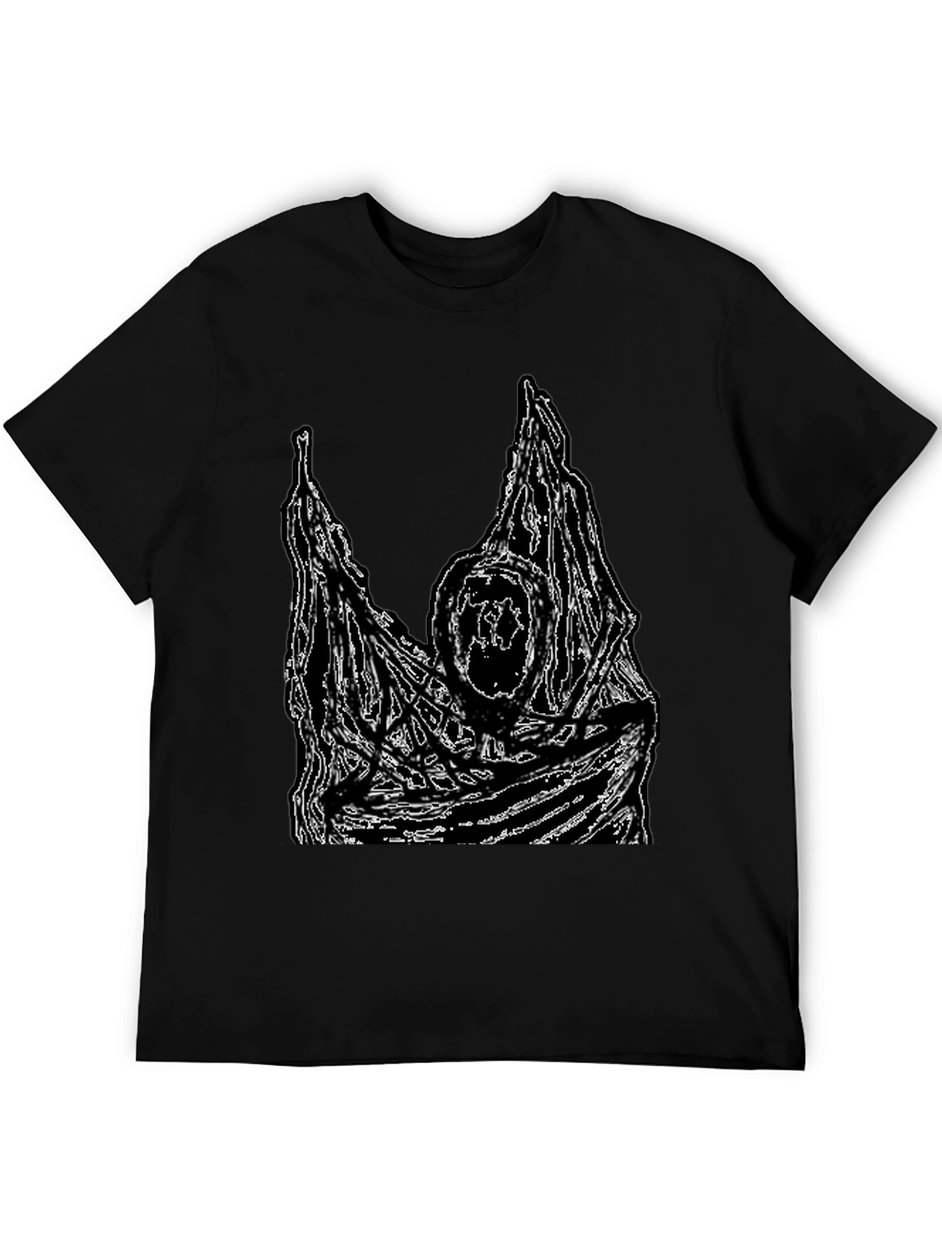 Grim Reaper Graphic Tee - Black Cotton T-Shirt