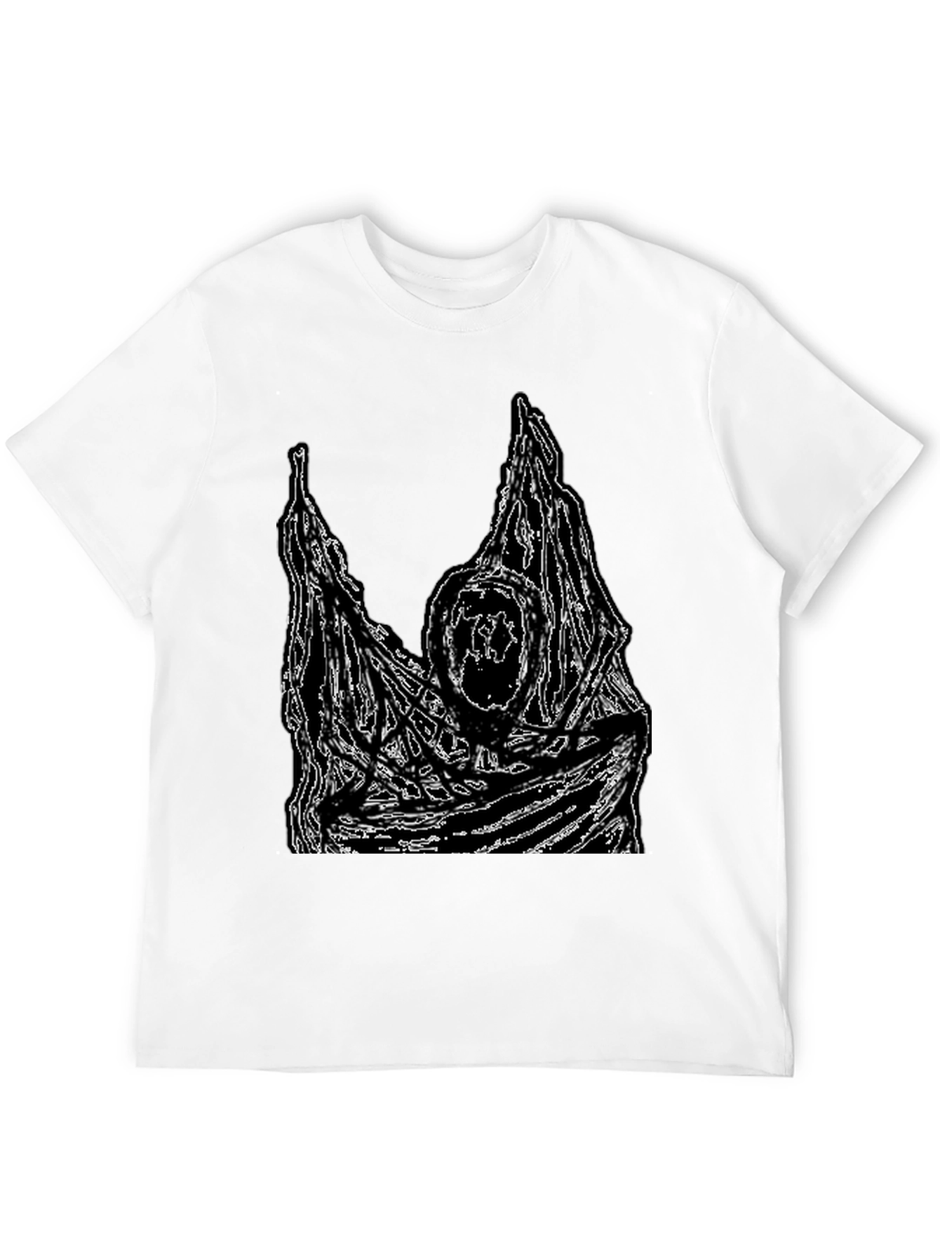 Grim Reaper Graphic Tee - Black Cotton T-Shirt