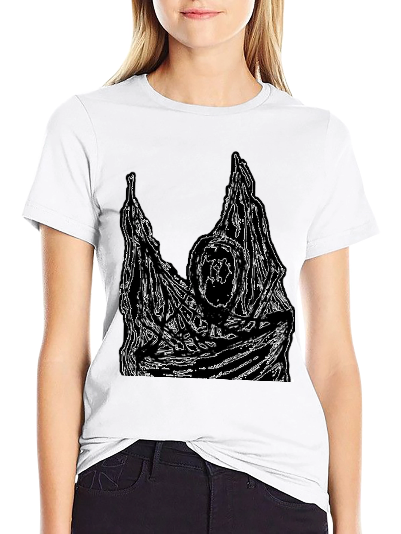 Grim Reaper Graphic Tee - Black Cotton T-Shirt