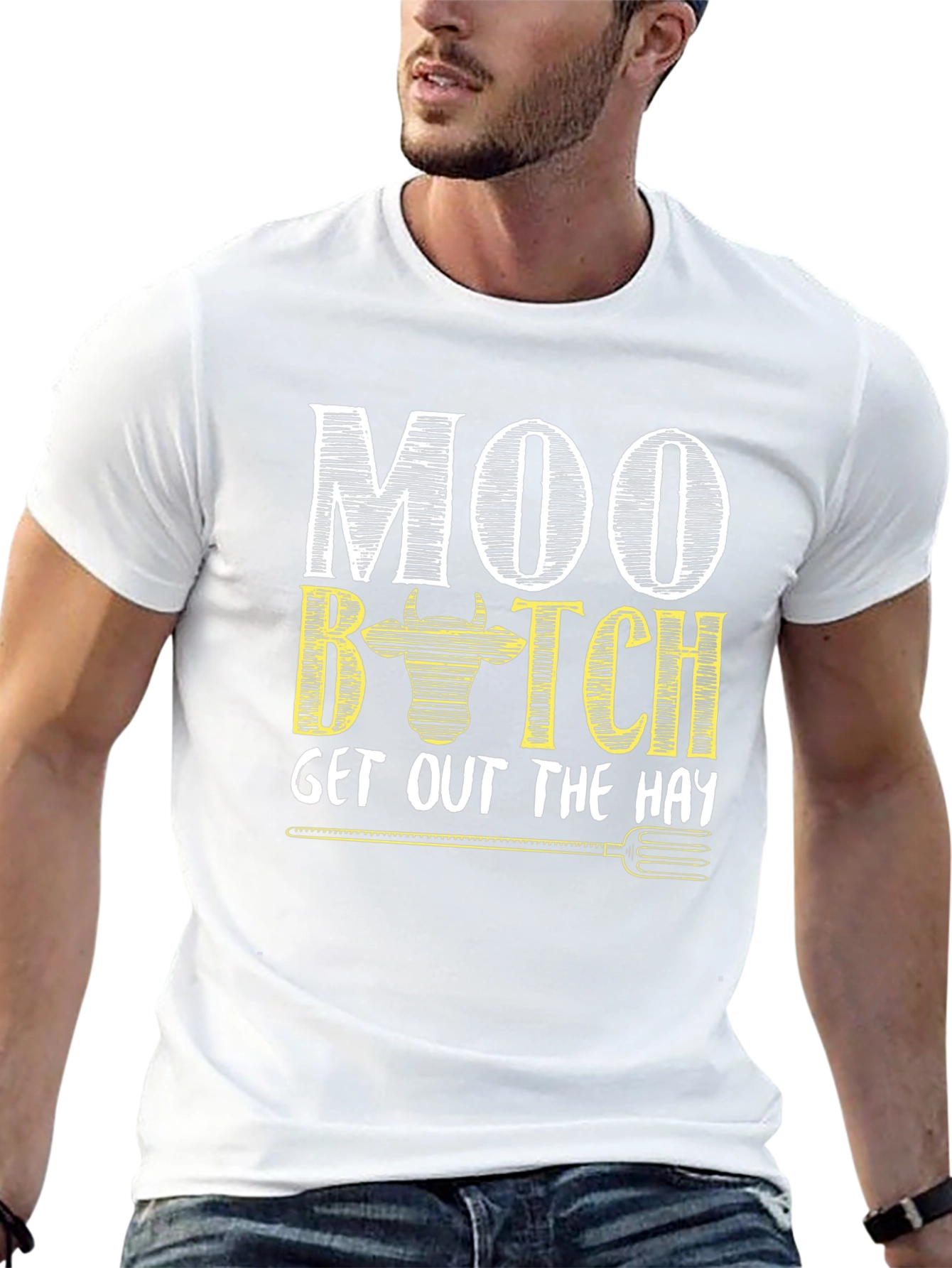 Moo B*tch T-Shirt - Farm Humor Novelty Tee
