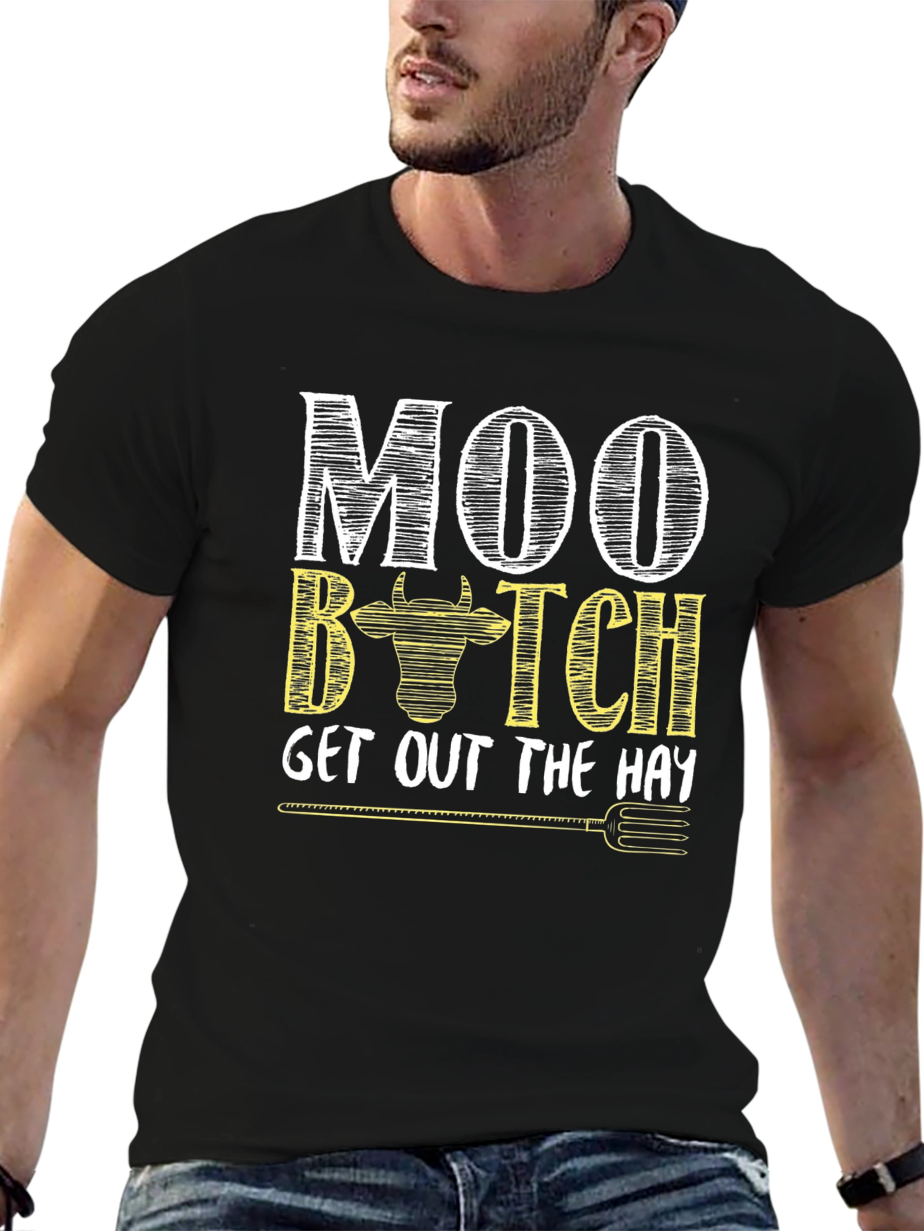 Moo B*tch T-Shirt - Farm Humor Novelty Tee