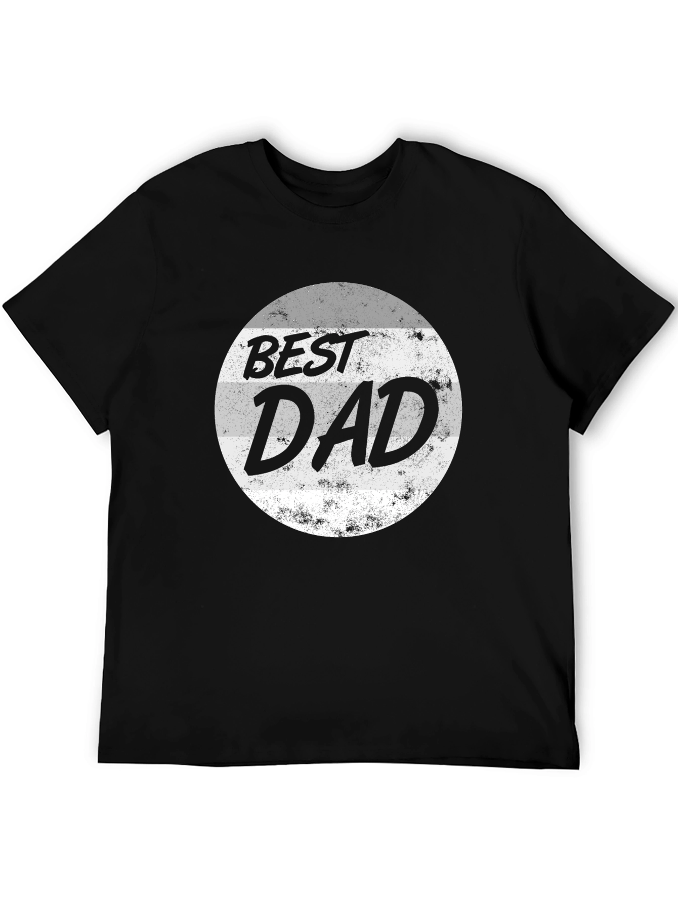 Best Dad Graphic Tee - Black Cotton T-Shirt