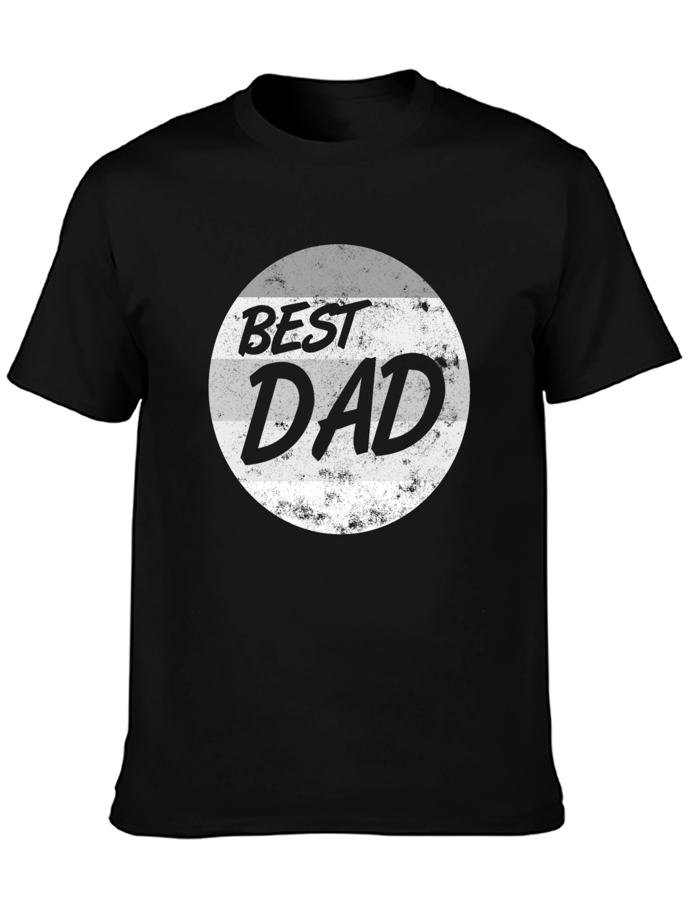 Best Dad Graphic Tee - Black Cotton T-Shirt