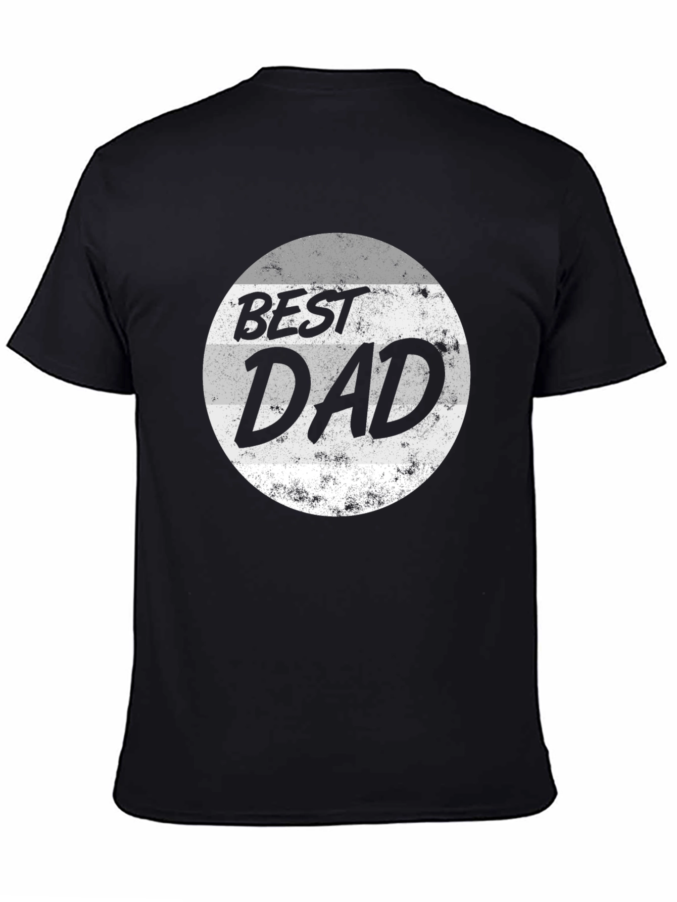Best Dad Graphic Tee - Black Cotton T-Shirt