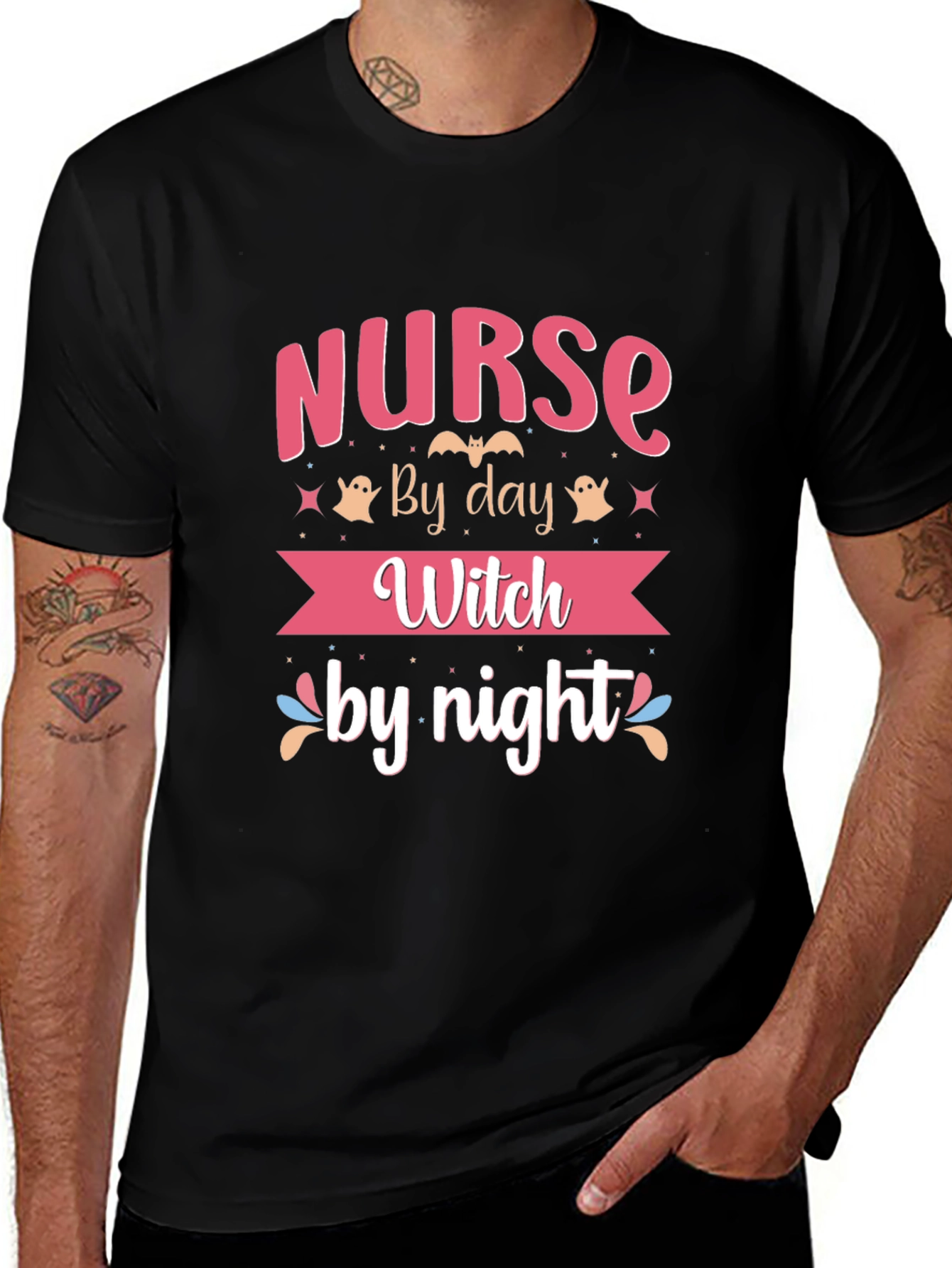 Nurse by Day Witch by Night T-Shirt