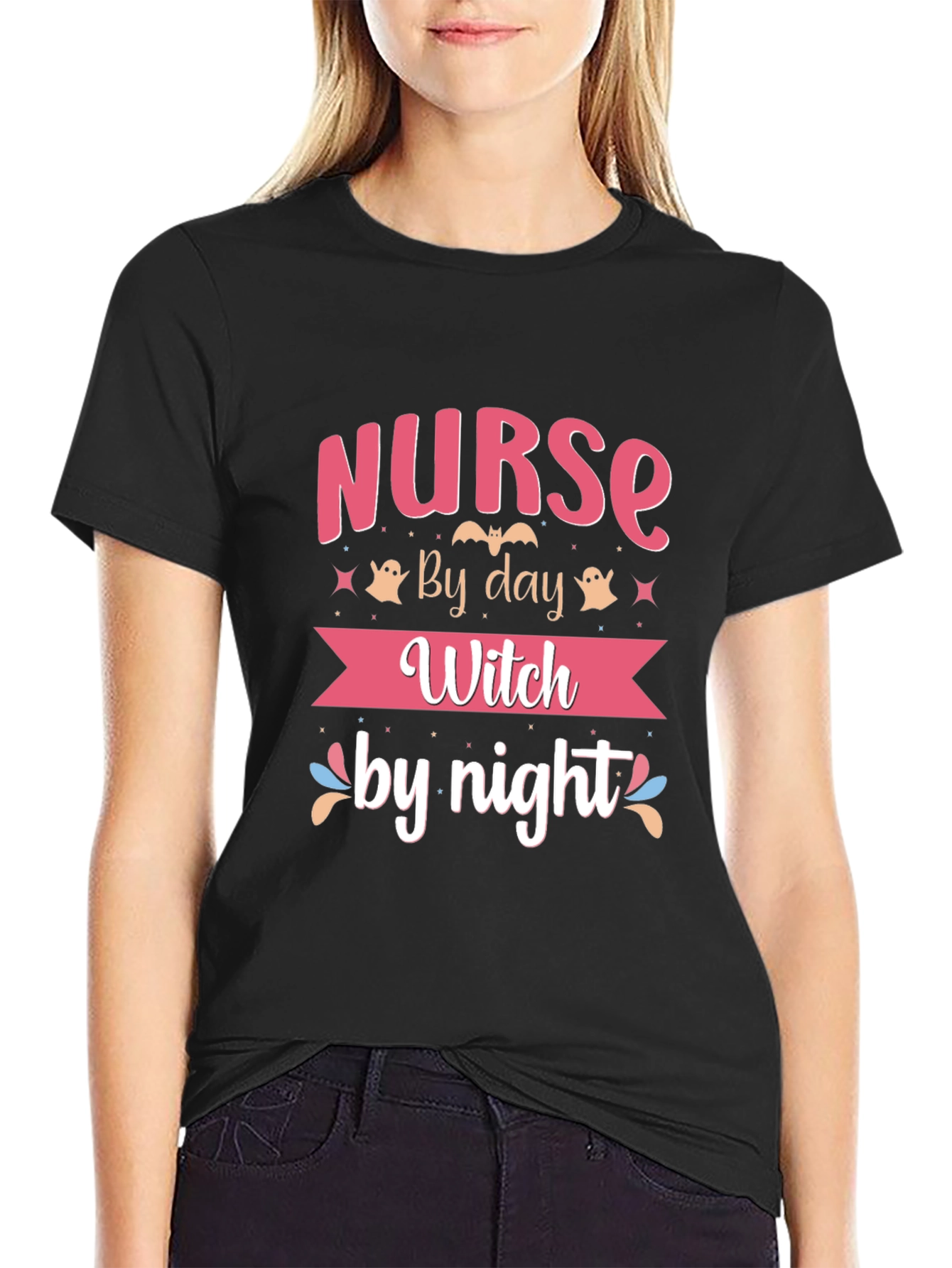 Nurse by Day Witch by Night T-Shirt