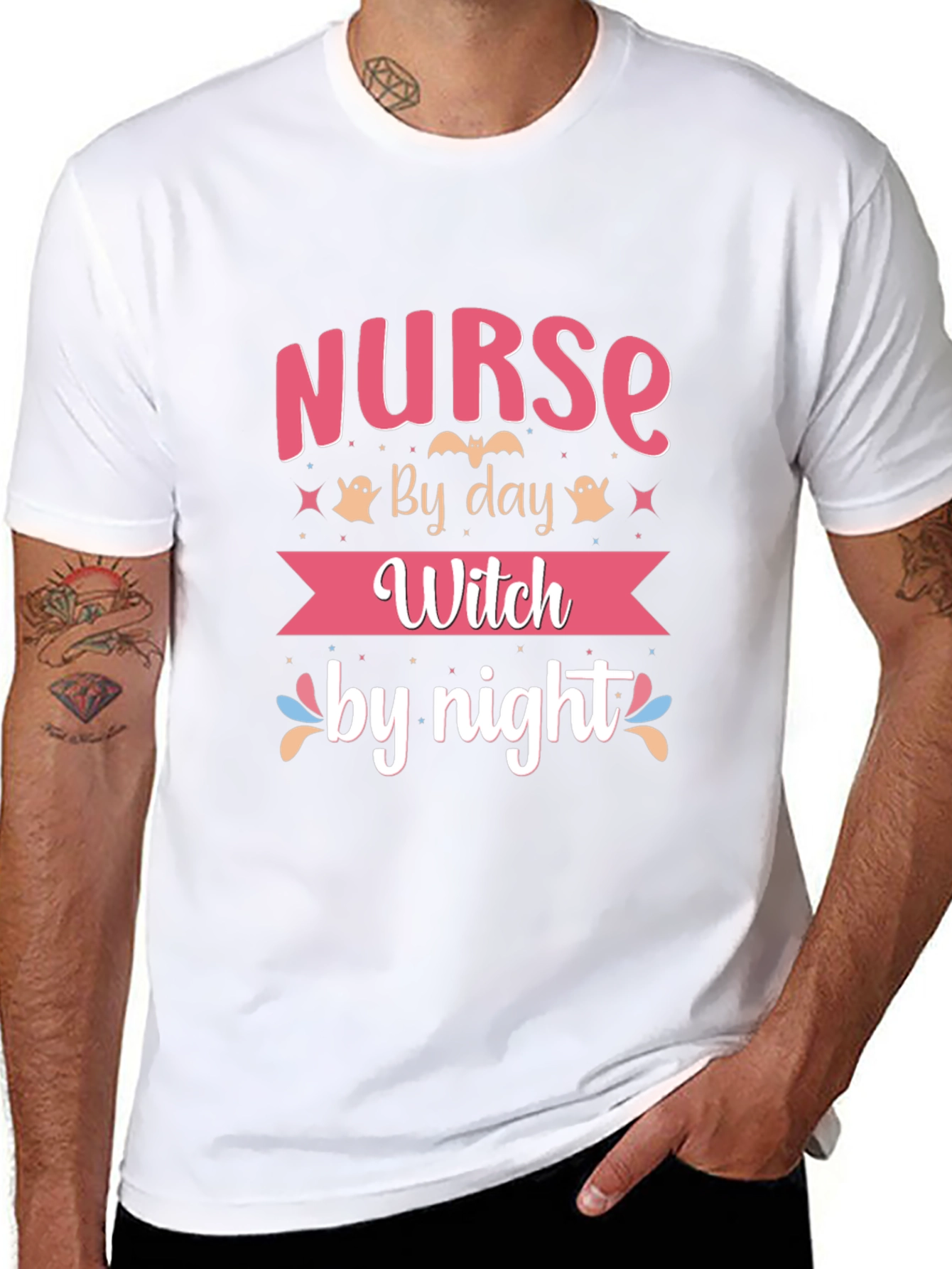 Nurse by Day Witch by Night T-Shirt