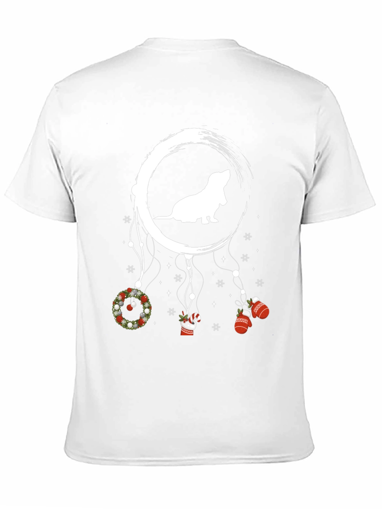 Dog Moon Christmas T-Shirt