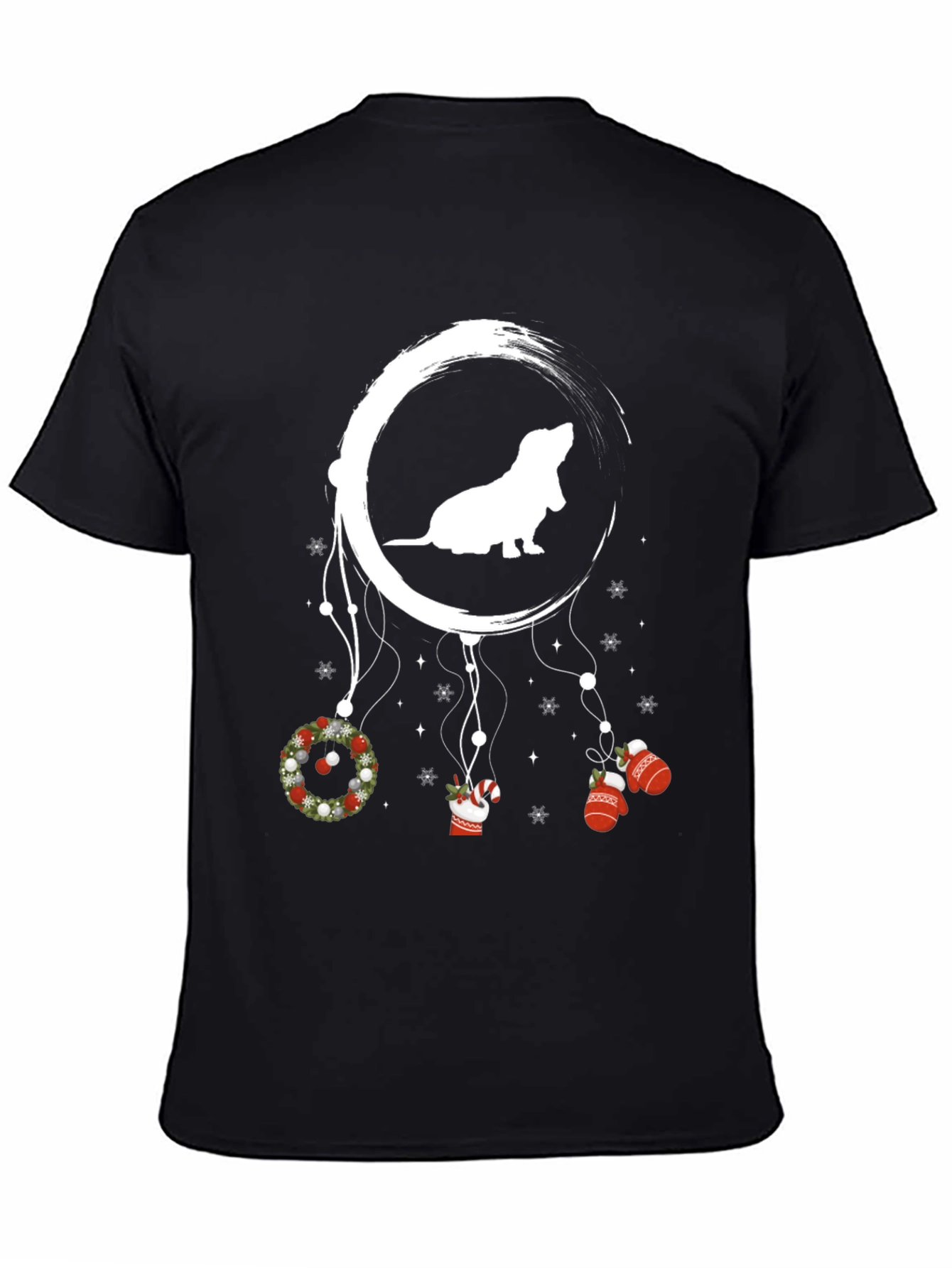Dog Moon Christmas T-Shirt