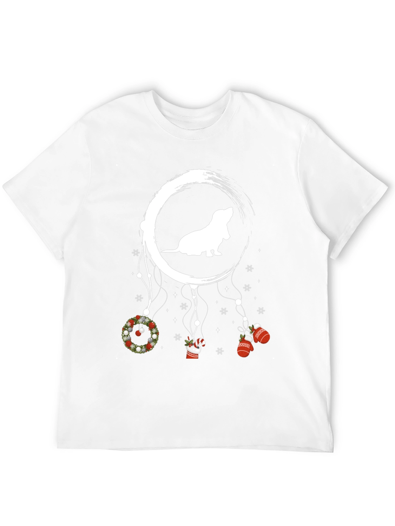 Dog Moon Christmas T-Shirt