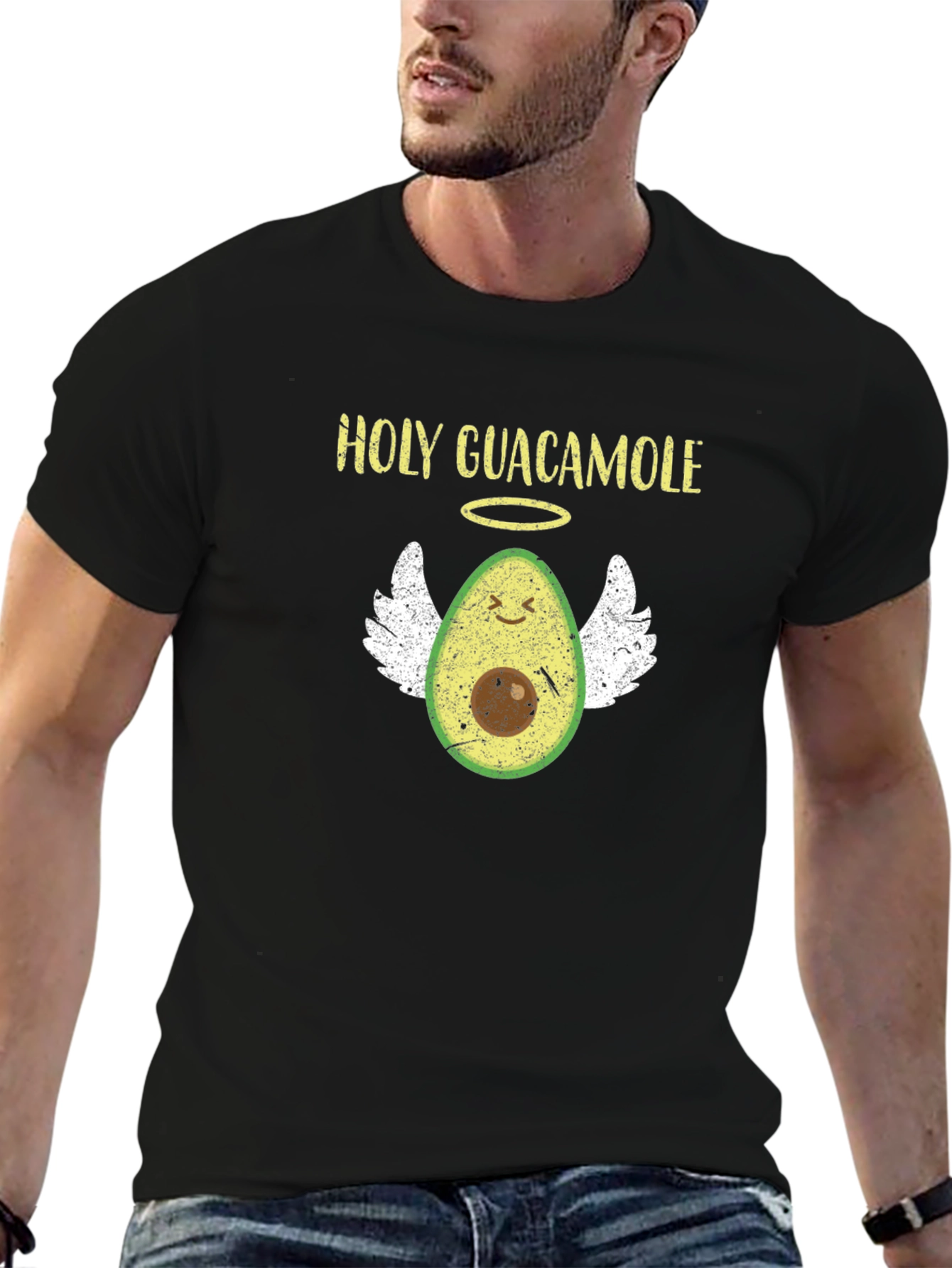 Holy Guacamole T-Shirt Funny Avocado Angel Tee