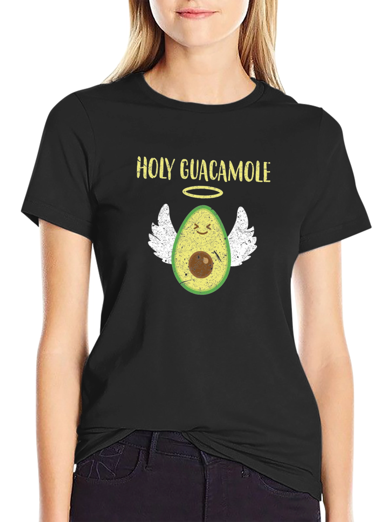 Holy Guacamole T-Shirt Funny Avocado Angel Tee