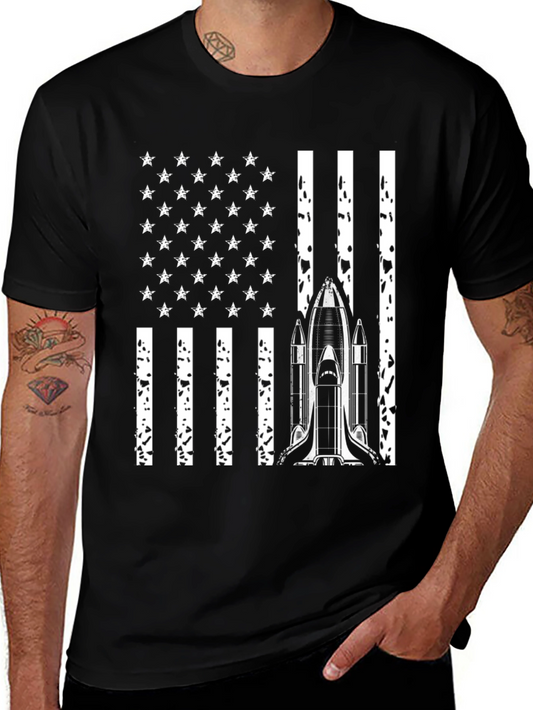 American Flag Space Shuttle T-Shirt