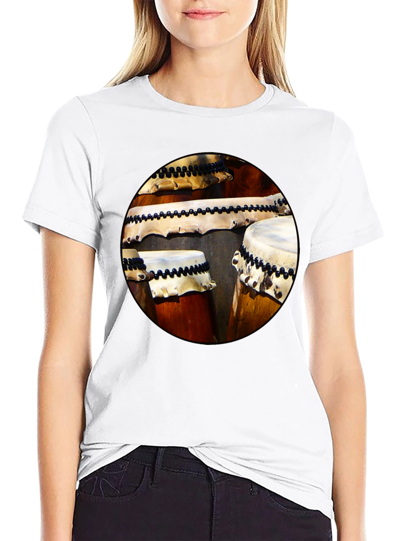 Taiko Drums Graphic Tee - Japanese Percussion Shirt
