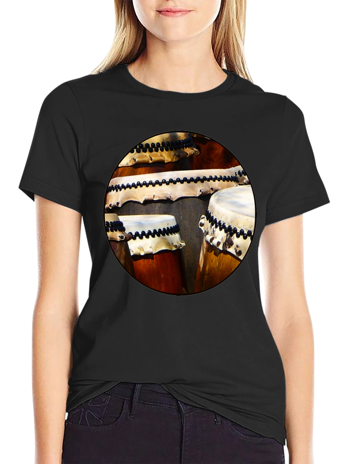 Taiko Drums Graphic Tee - Japanese Percussion Shirt