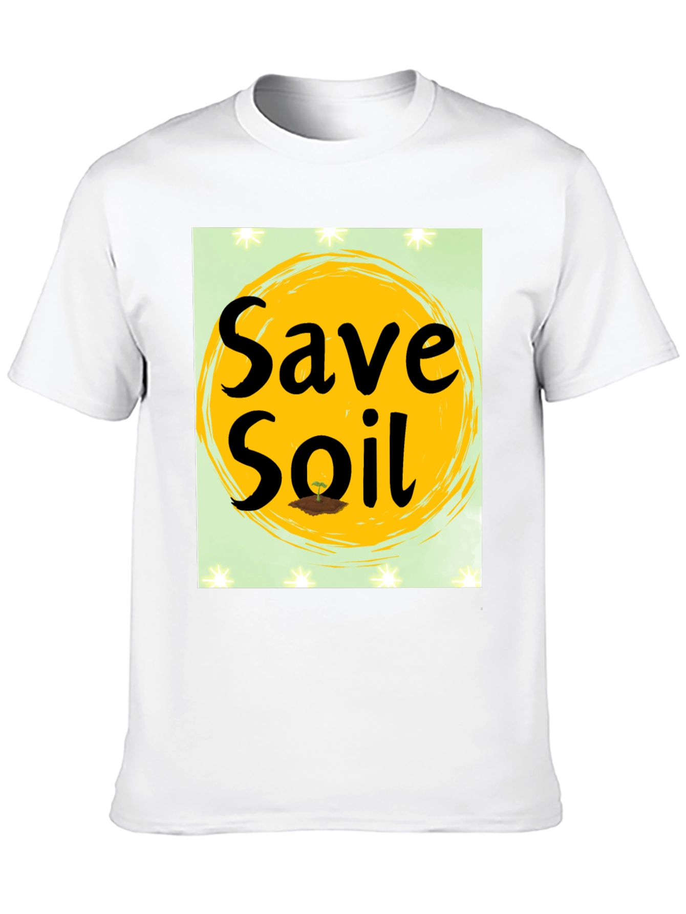 Save Soil Graphic T-Shirt - Black Cotton Tee