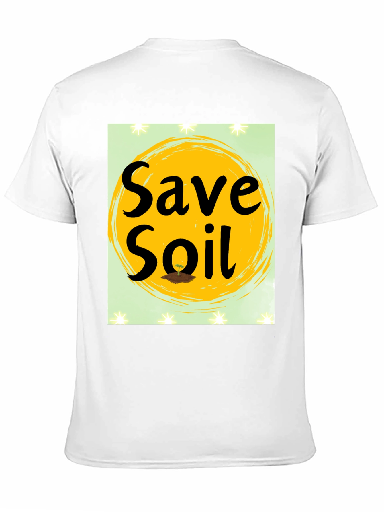 Save Soil Graphic T-Shirt - Black Cotton Tee